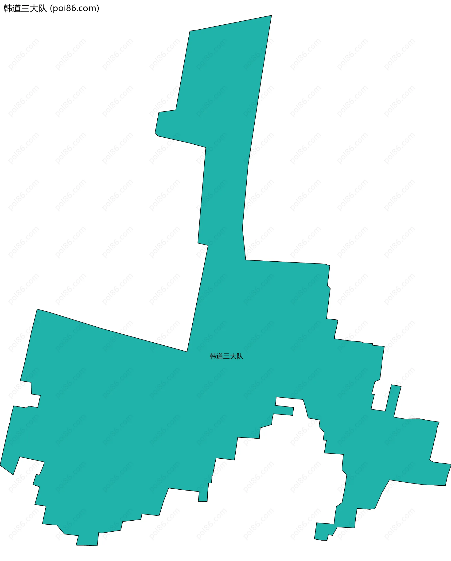 韩道三大队边界地图