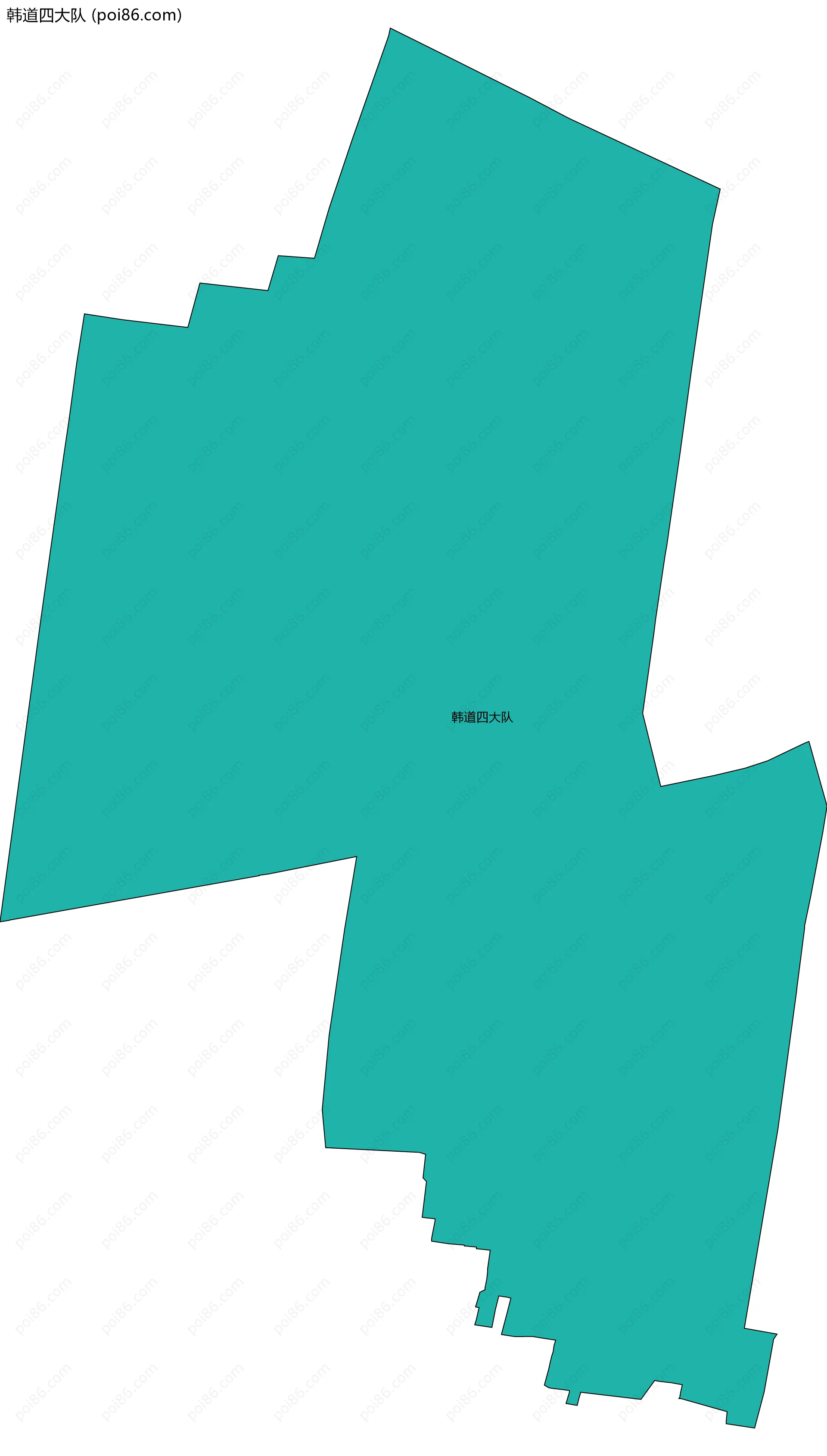 韩道四大队边界地图