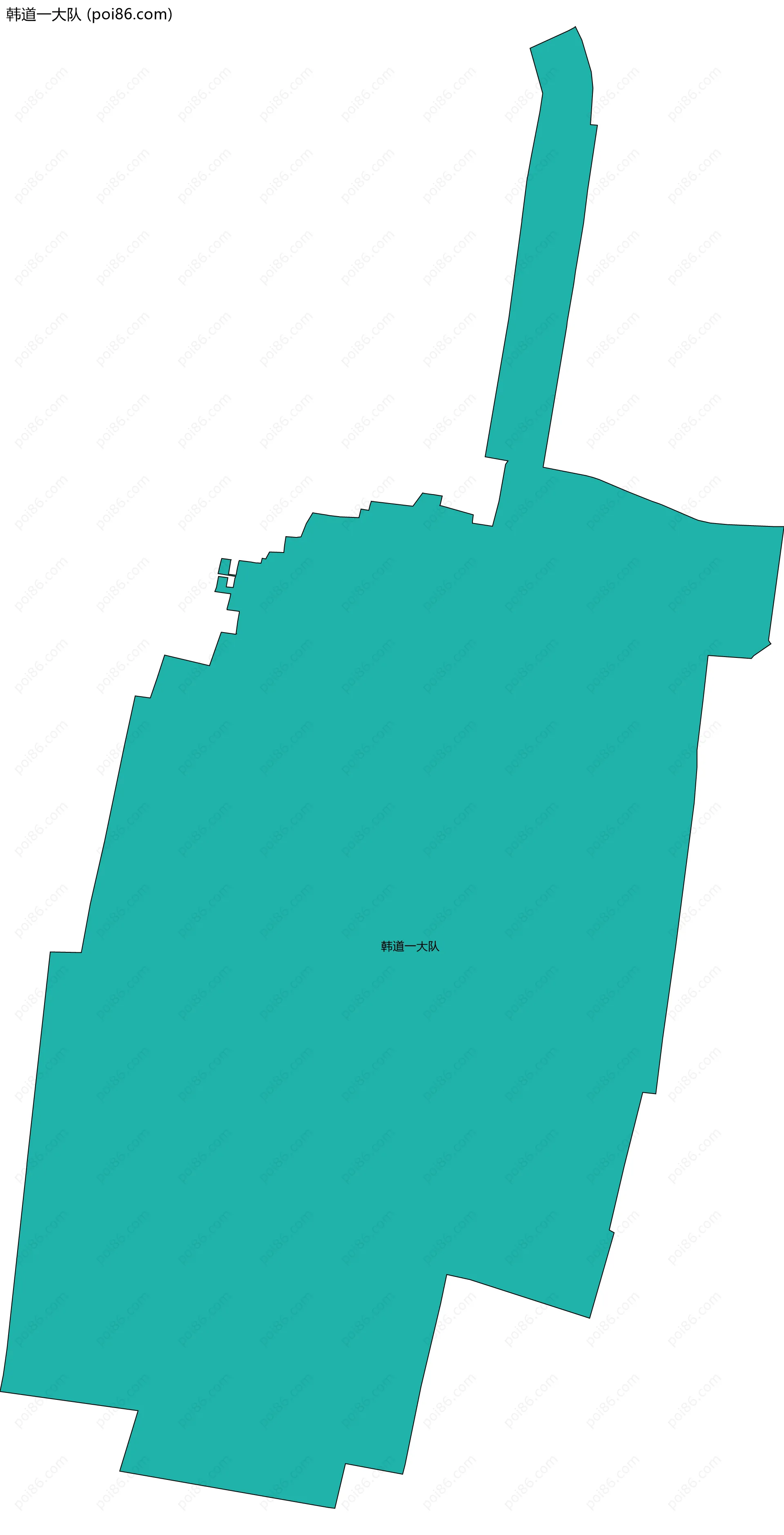 韩道一大队边界地图