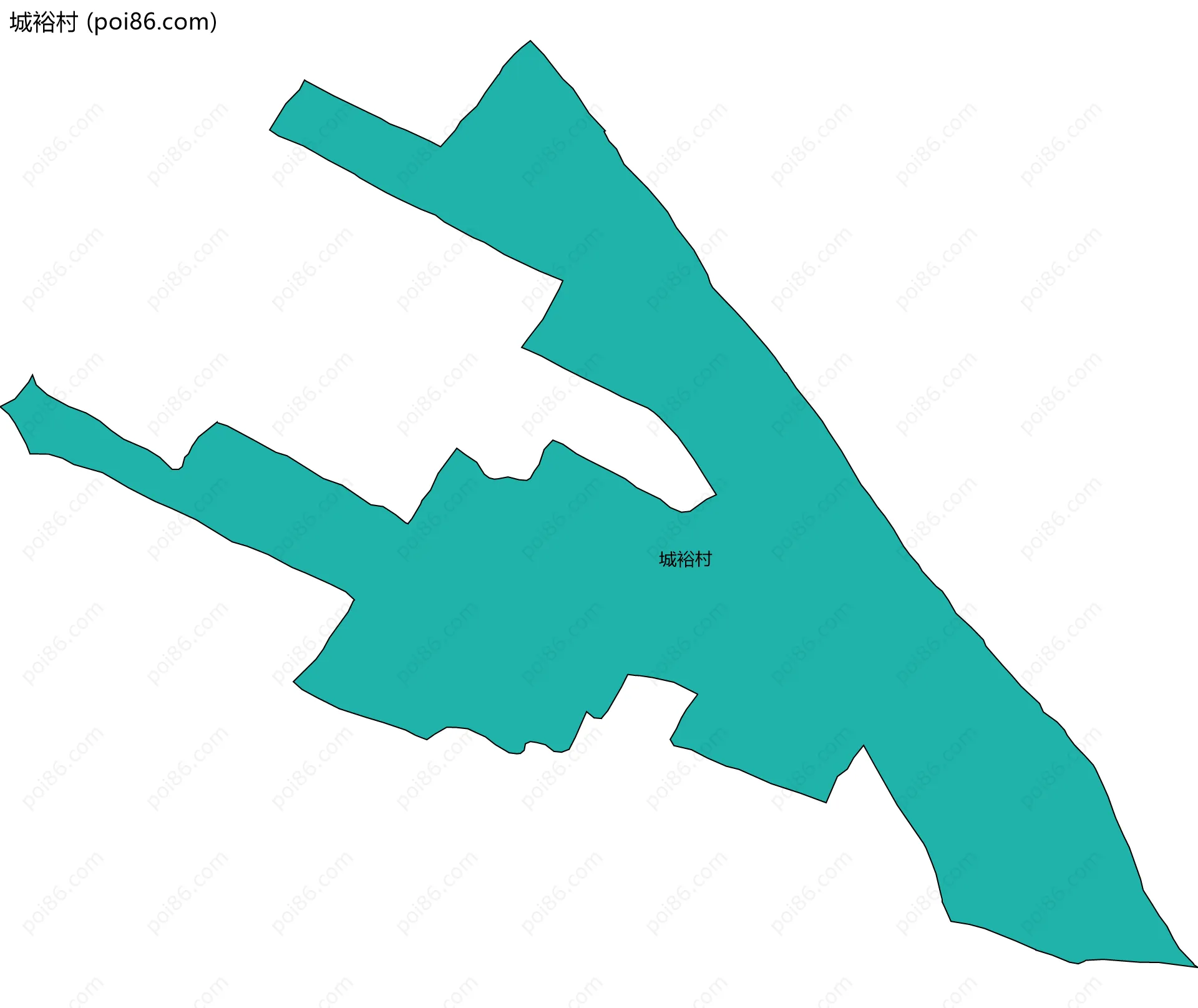 城裕村边界地图