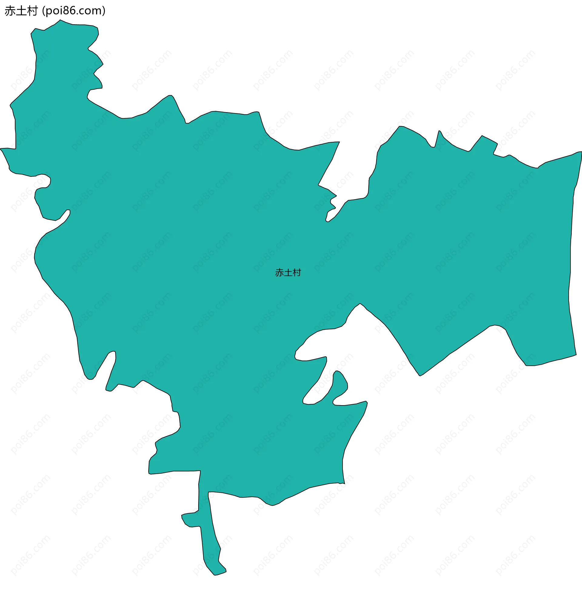 赤土村边界地图