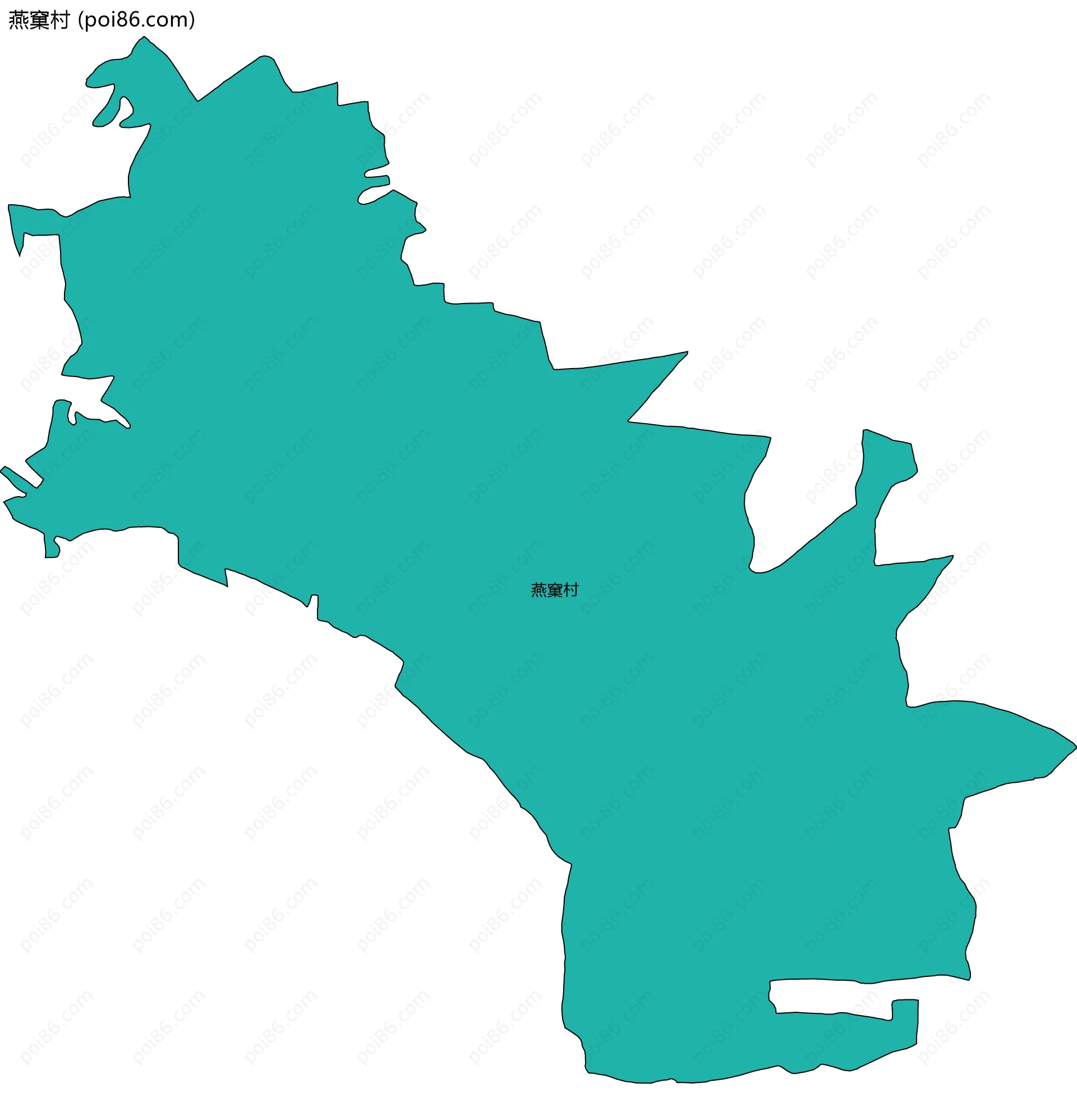 燕窠村边界地图