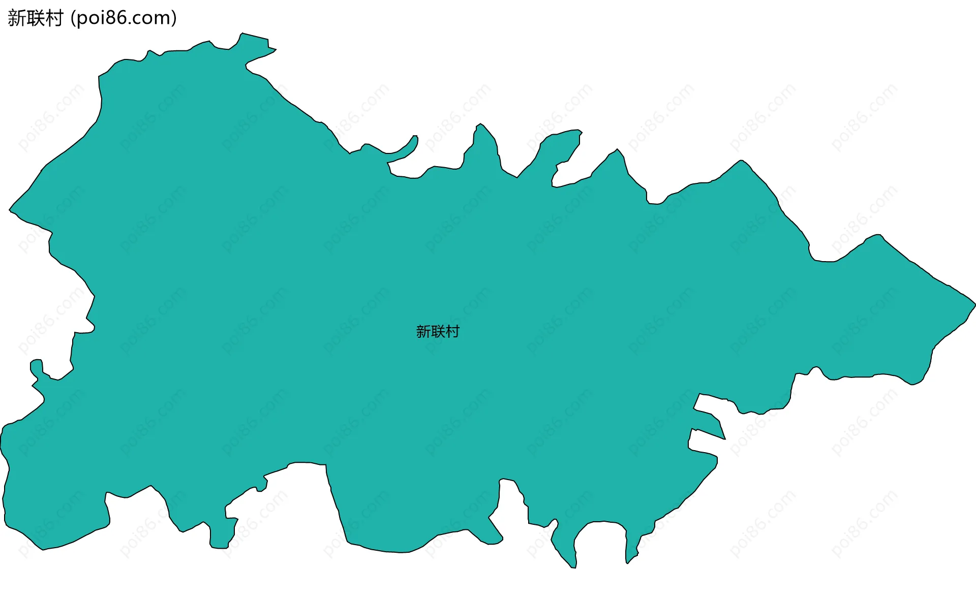新联村边界地图