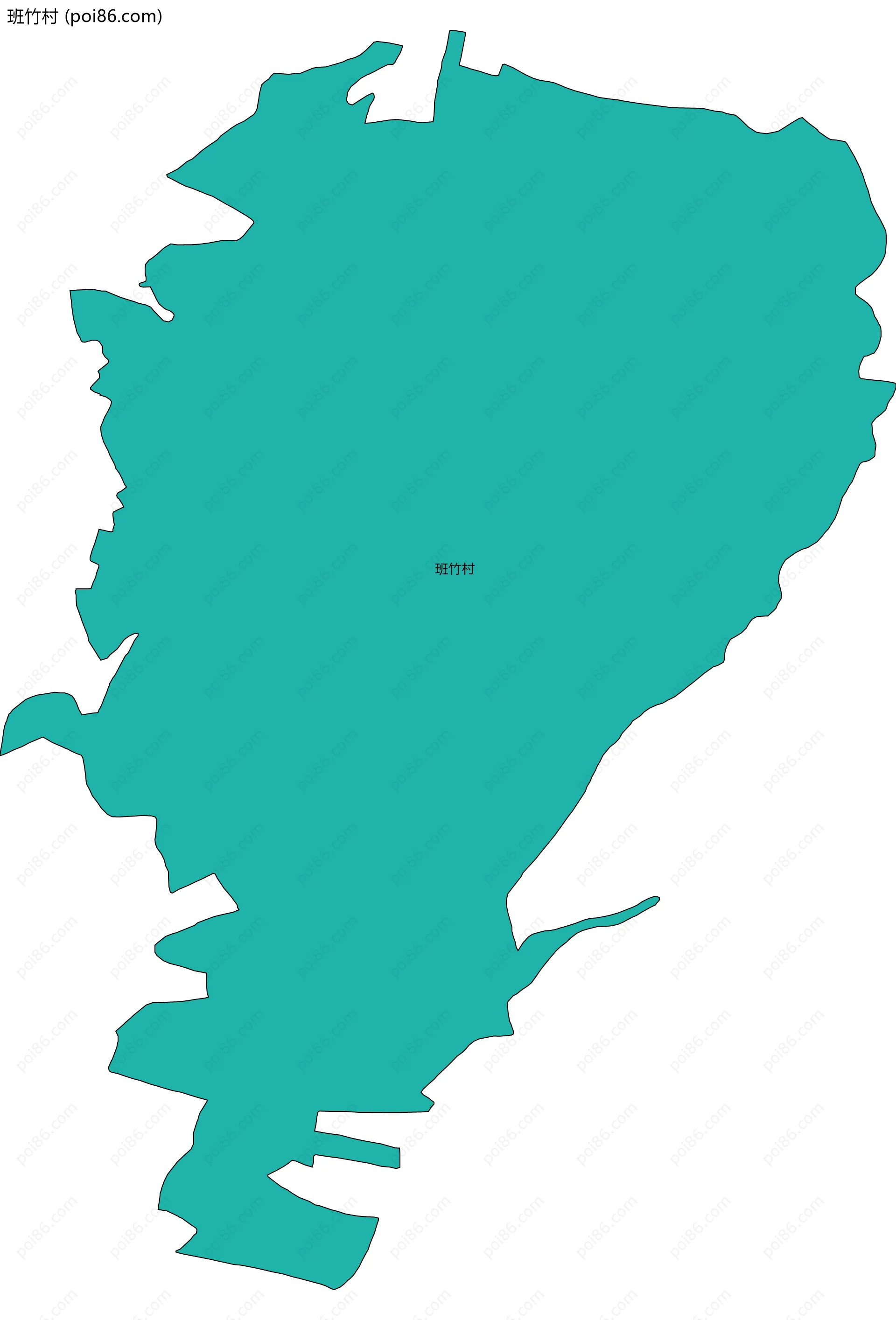 班竹村边界地图