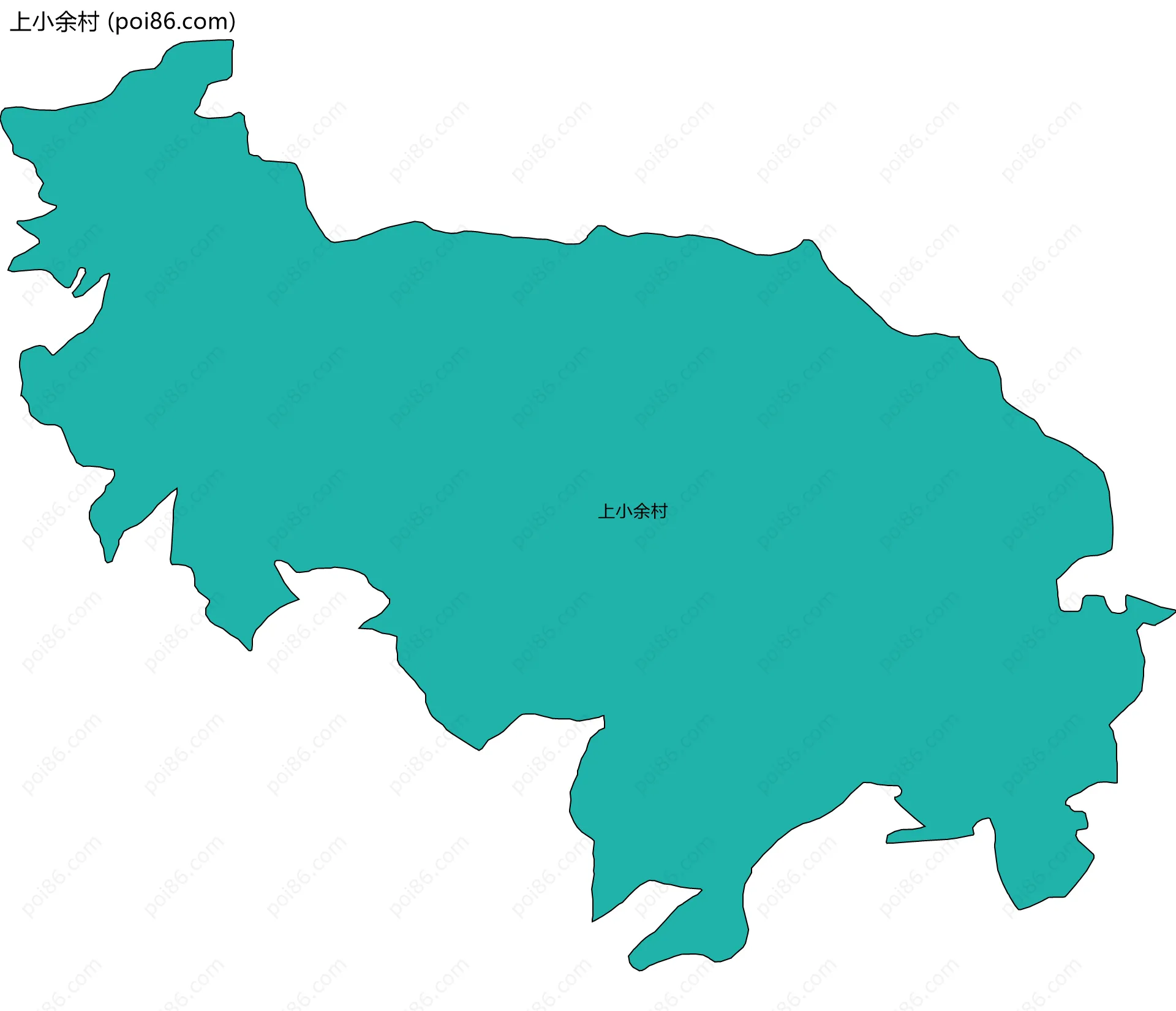 上小余村边界地图