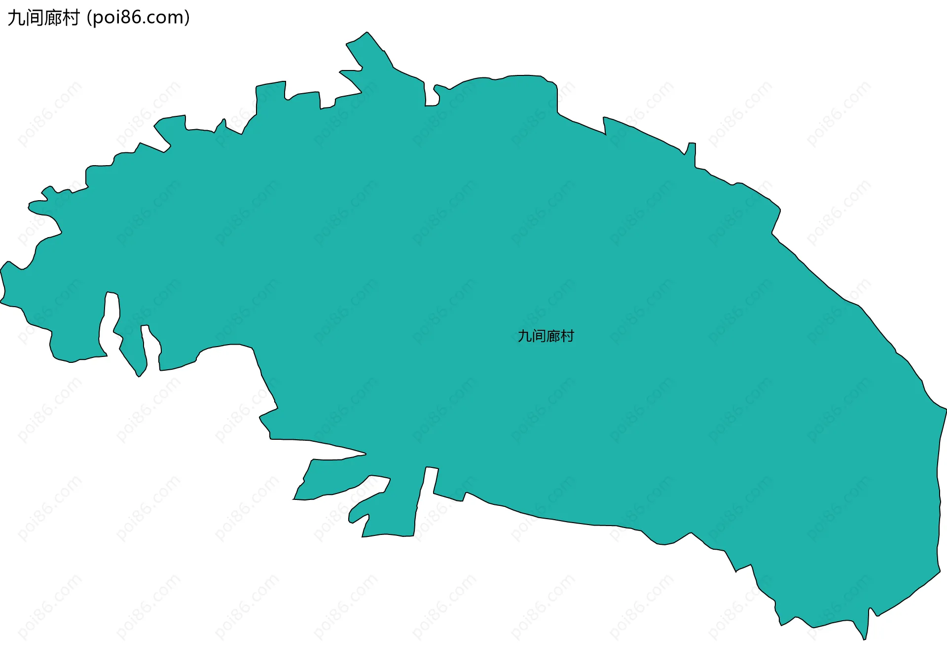 九间廊村边界地图