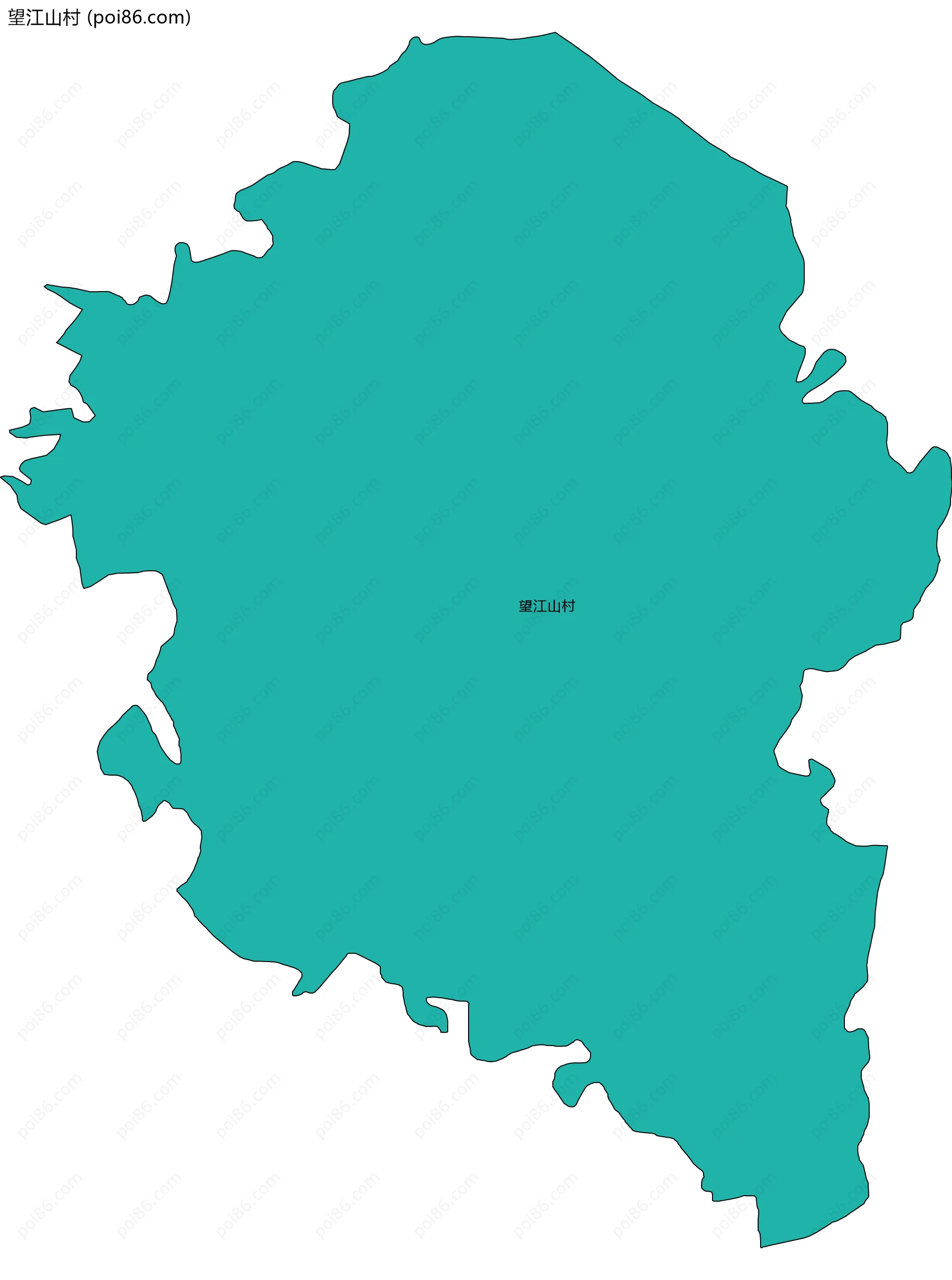 望江山村边界地图