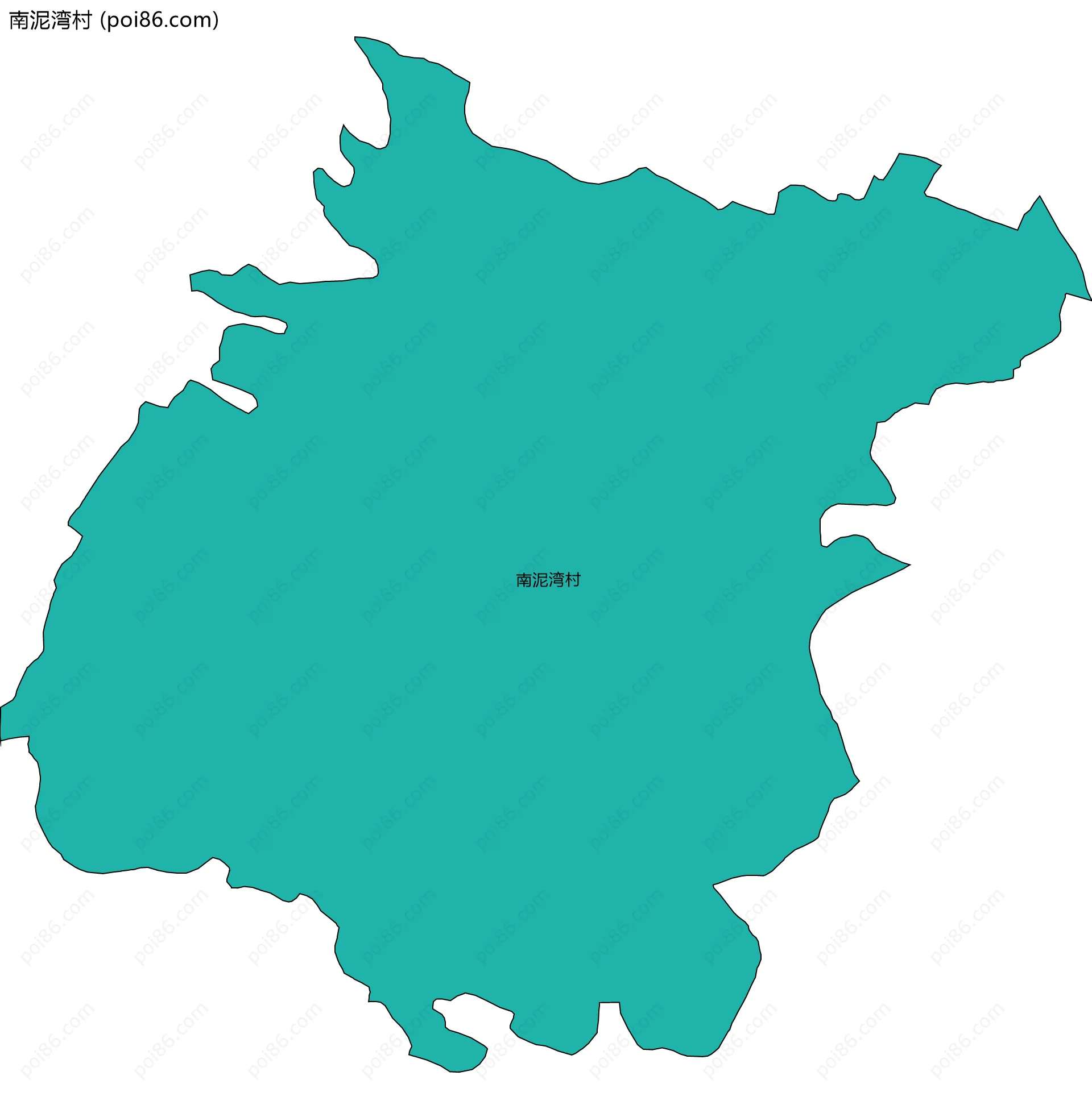 南泥湾村边界地图