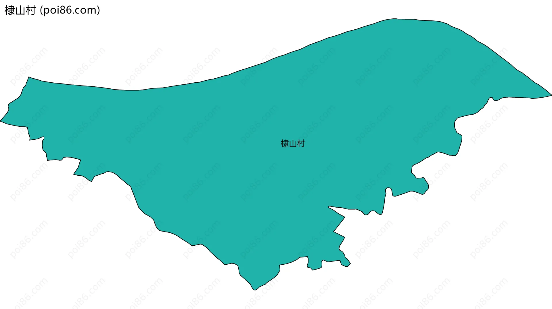 棣山村边界地图