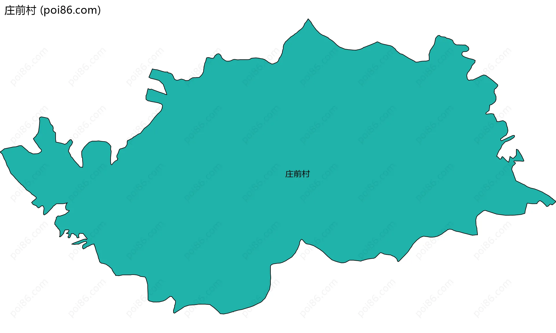 庄前村边界地图