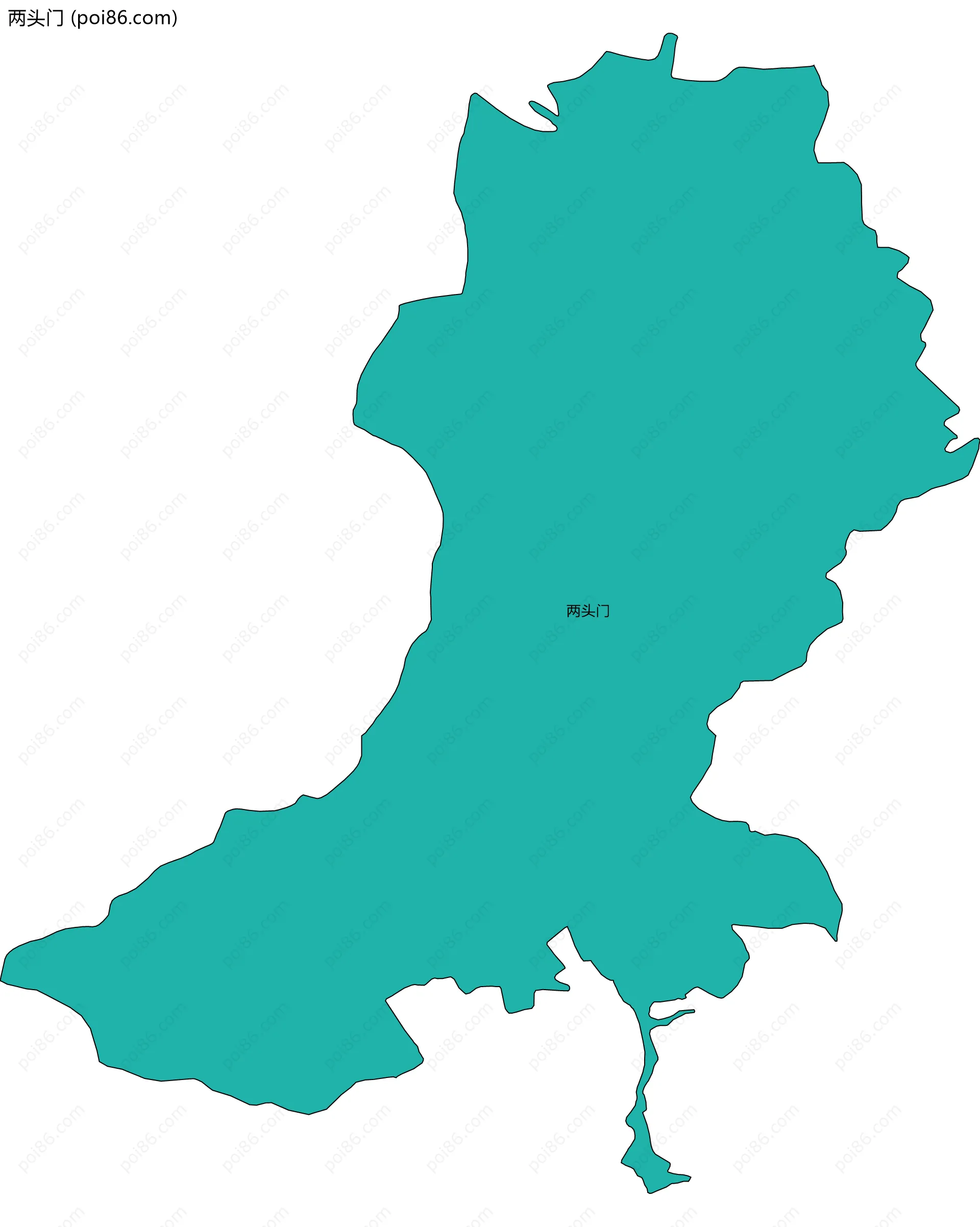 两头门边界地图