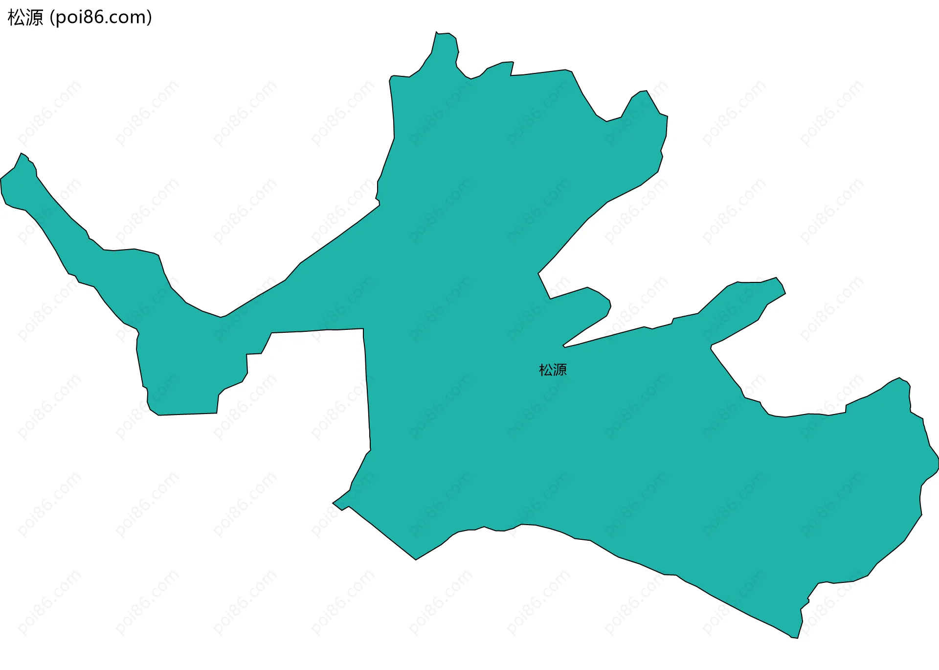 松源边界地图