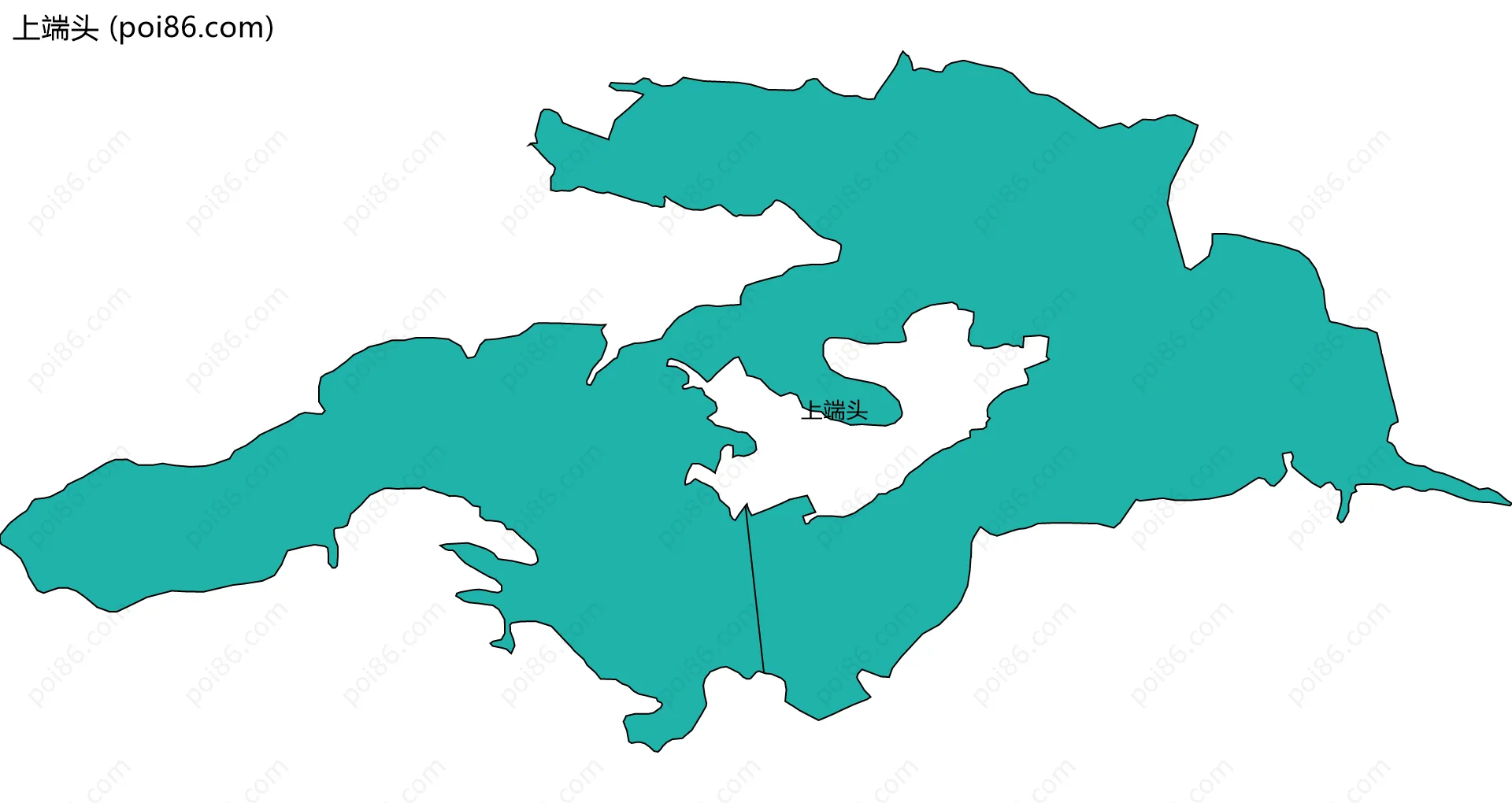 上端头边界地图