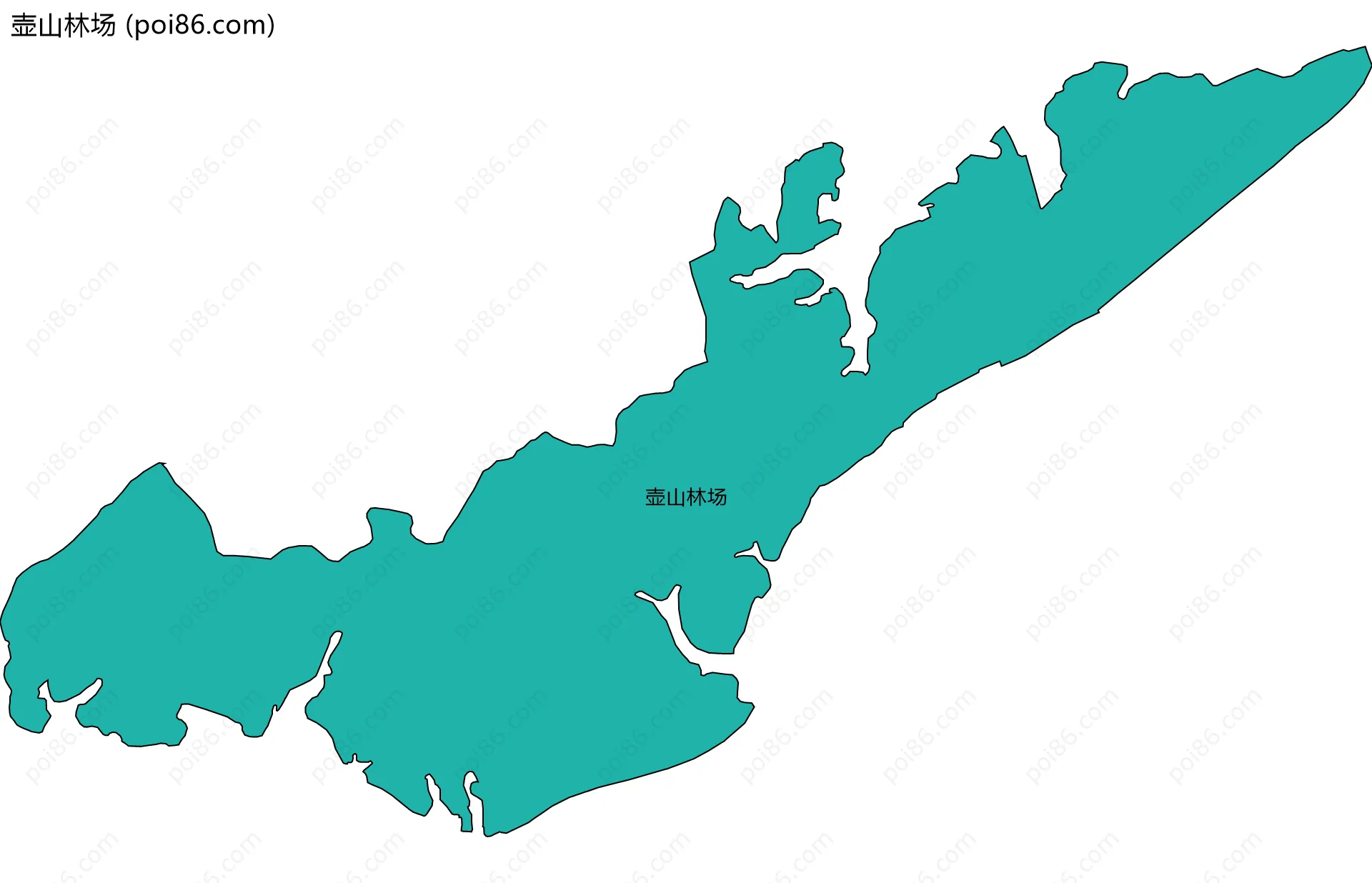 壶山林场边界地图