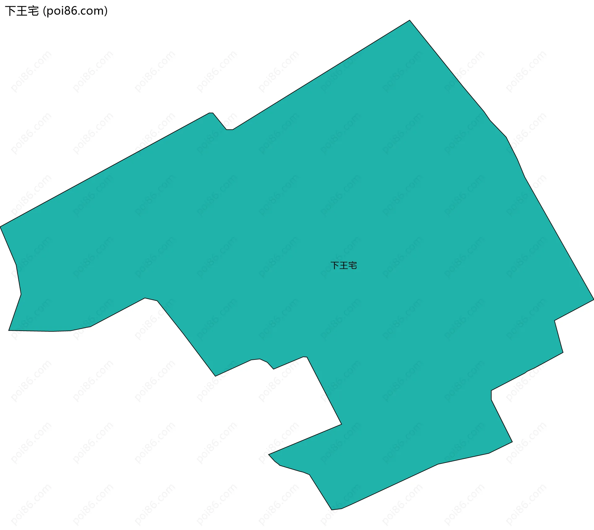 下王宅边界地图