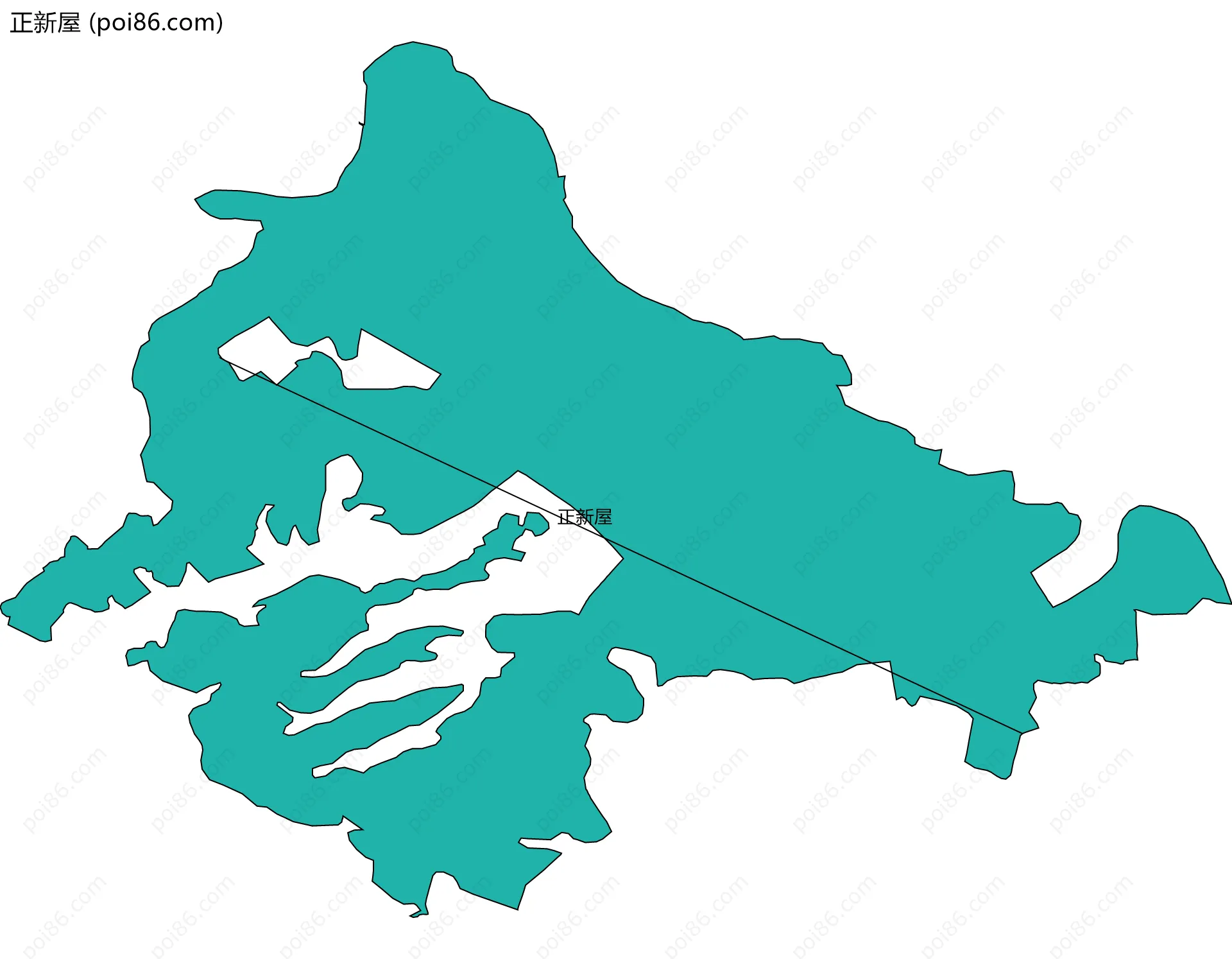 正新屋边界地图