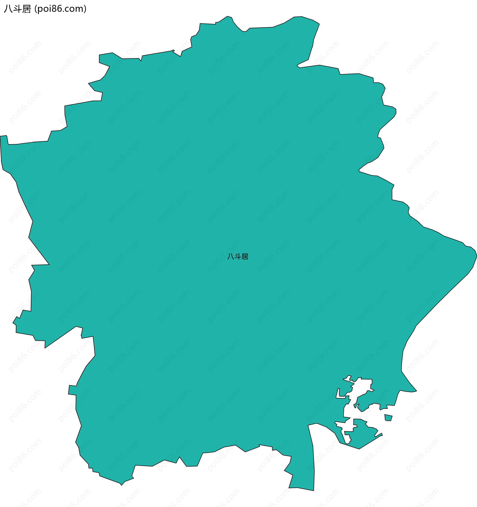 八斗居边界地图