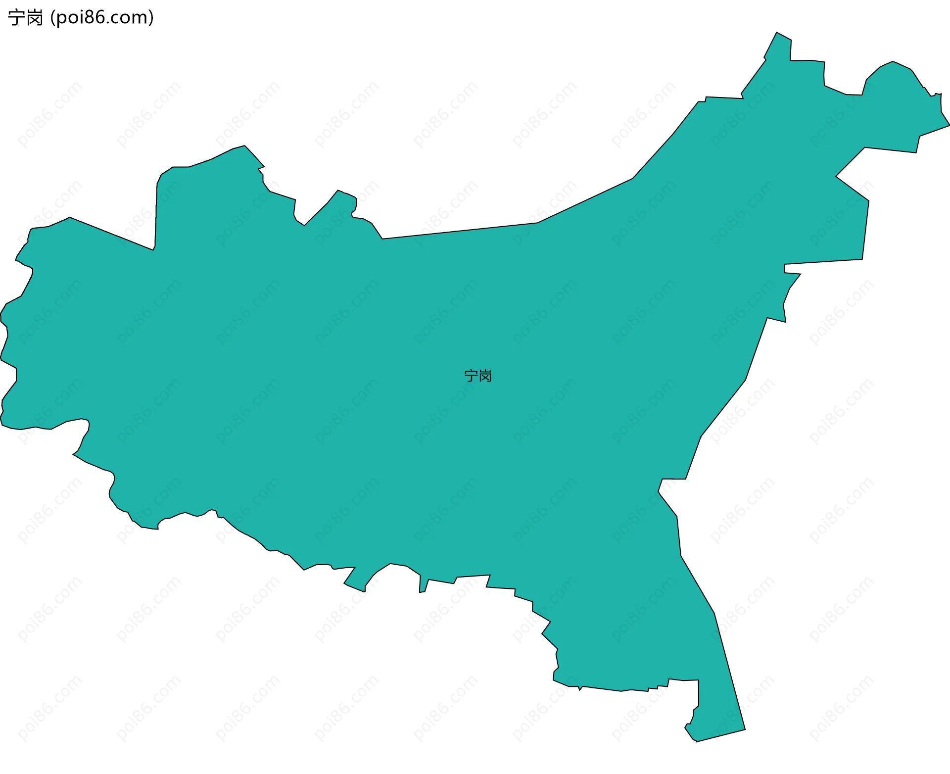 宁岗边界地图