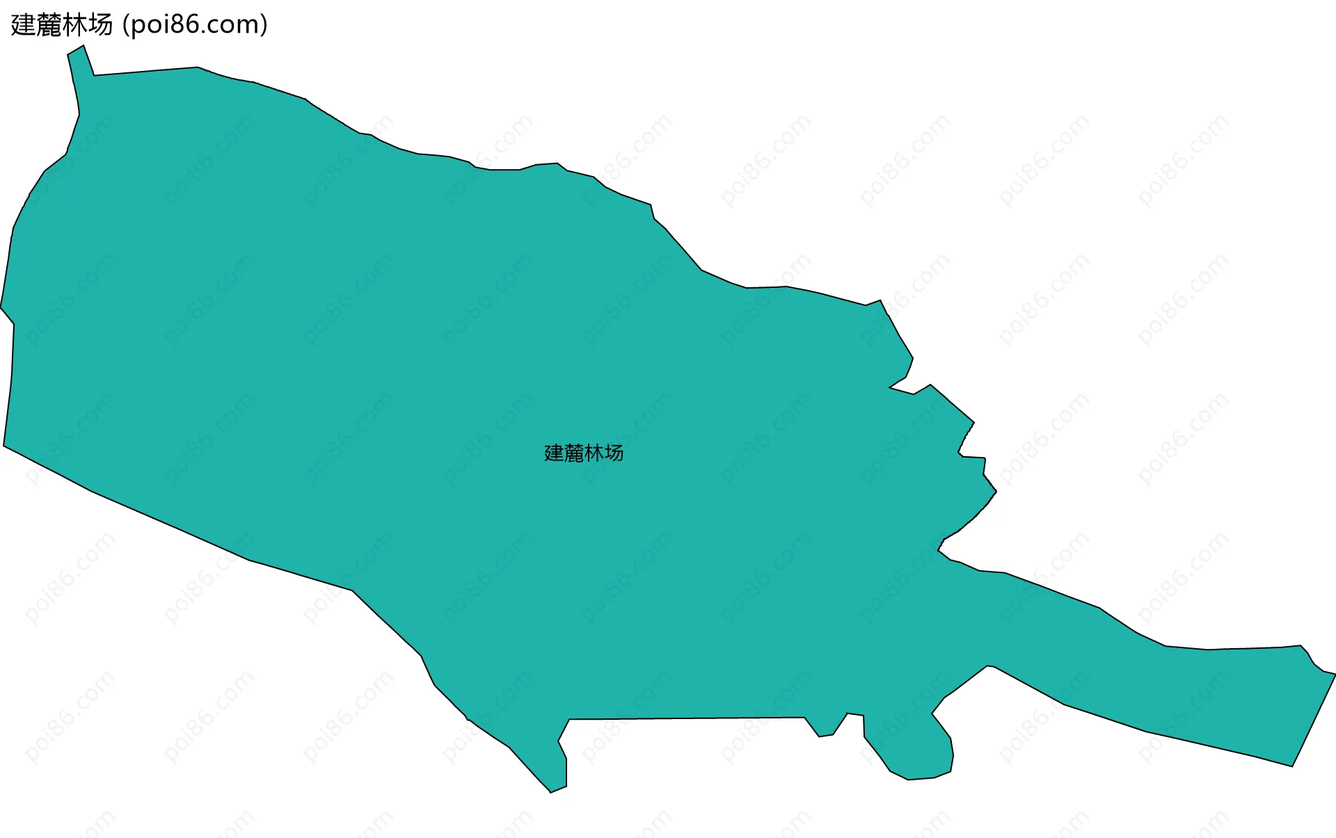 建麓林场边界地图