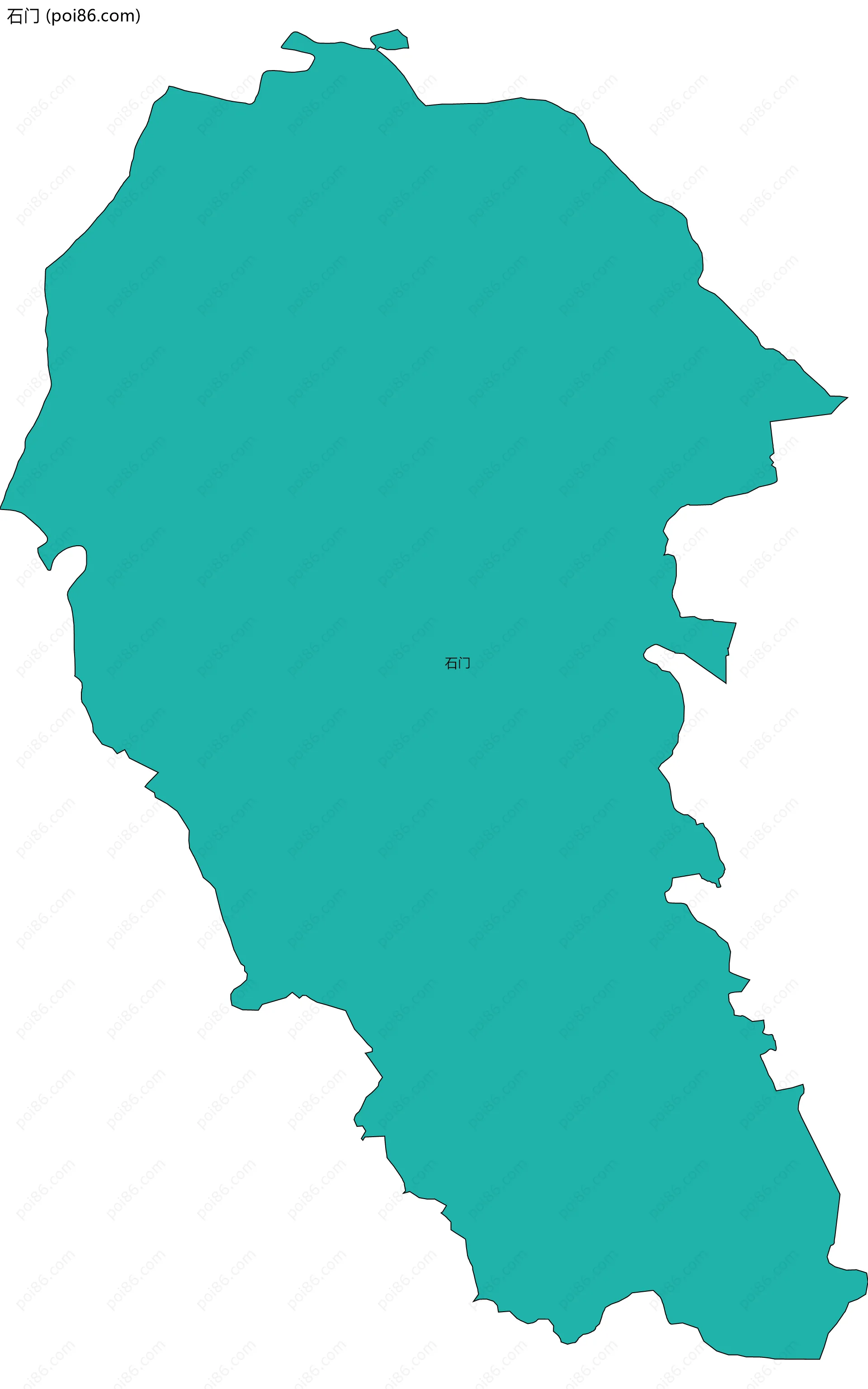 石门边界地图