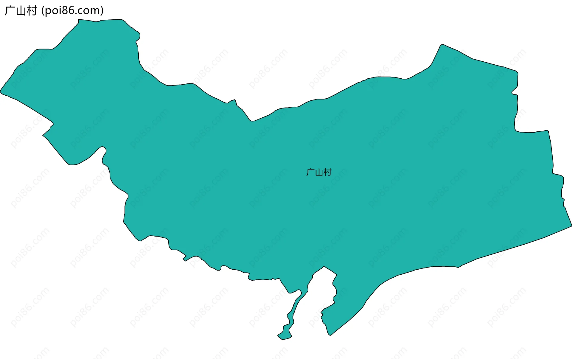 广山村边界地图
