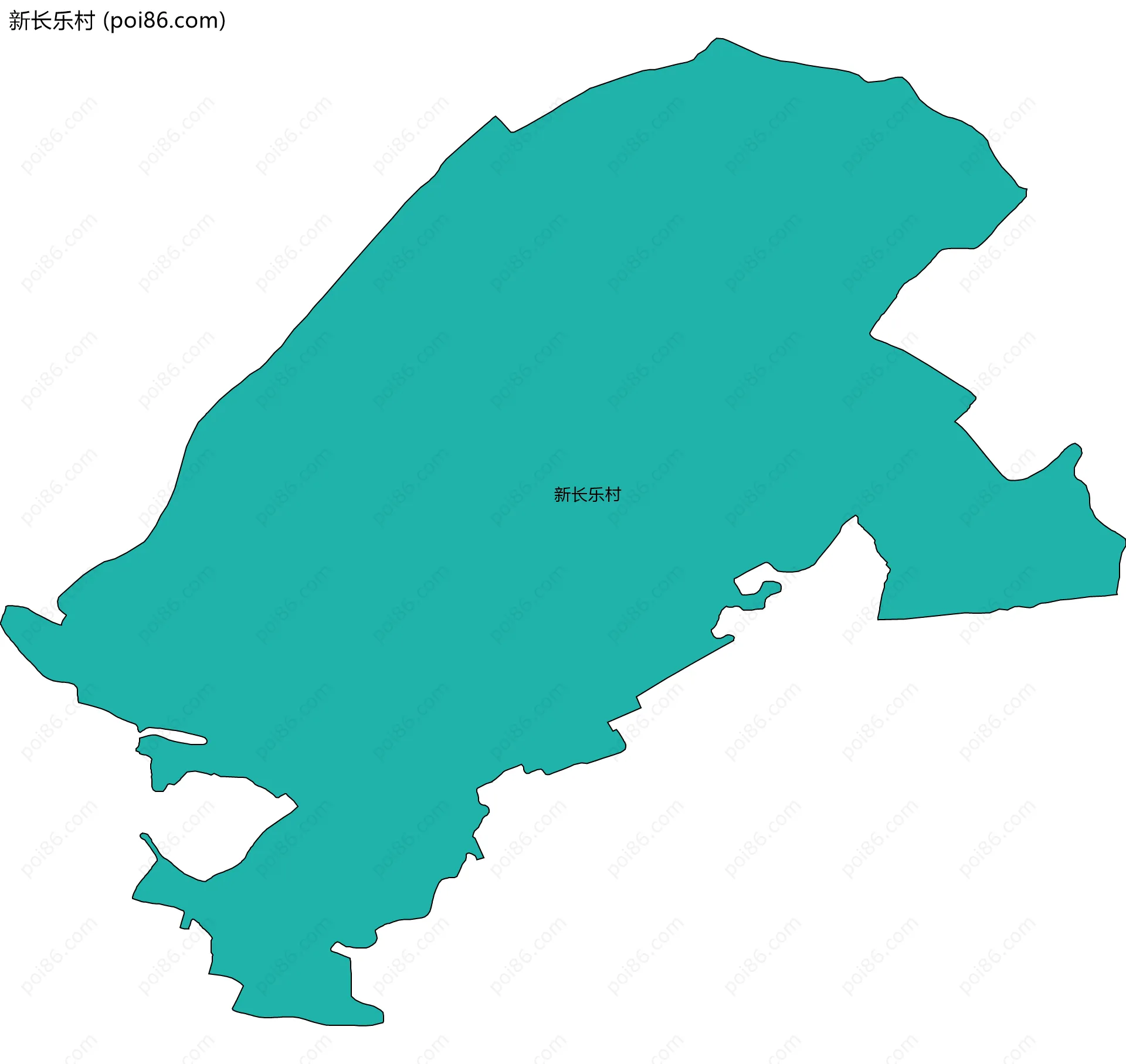 新长乐村边界地图