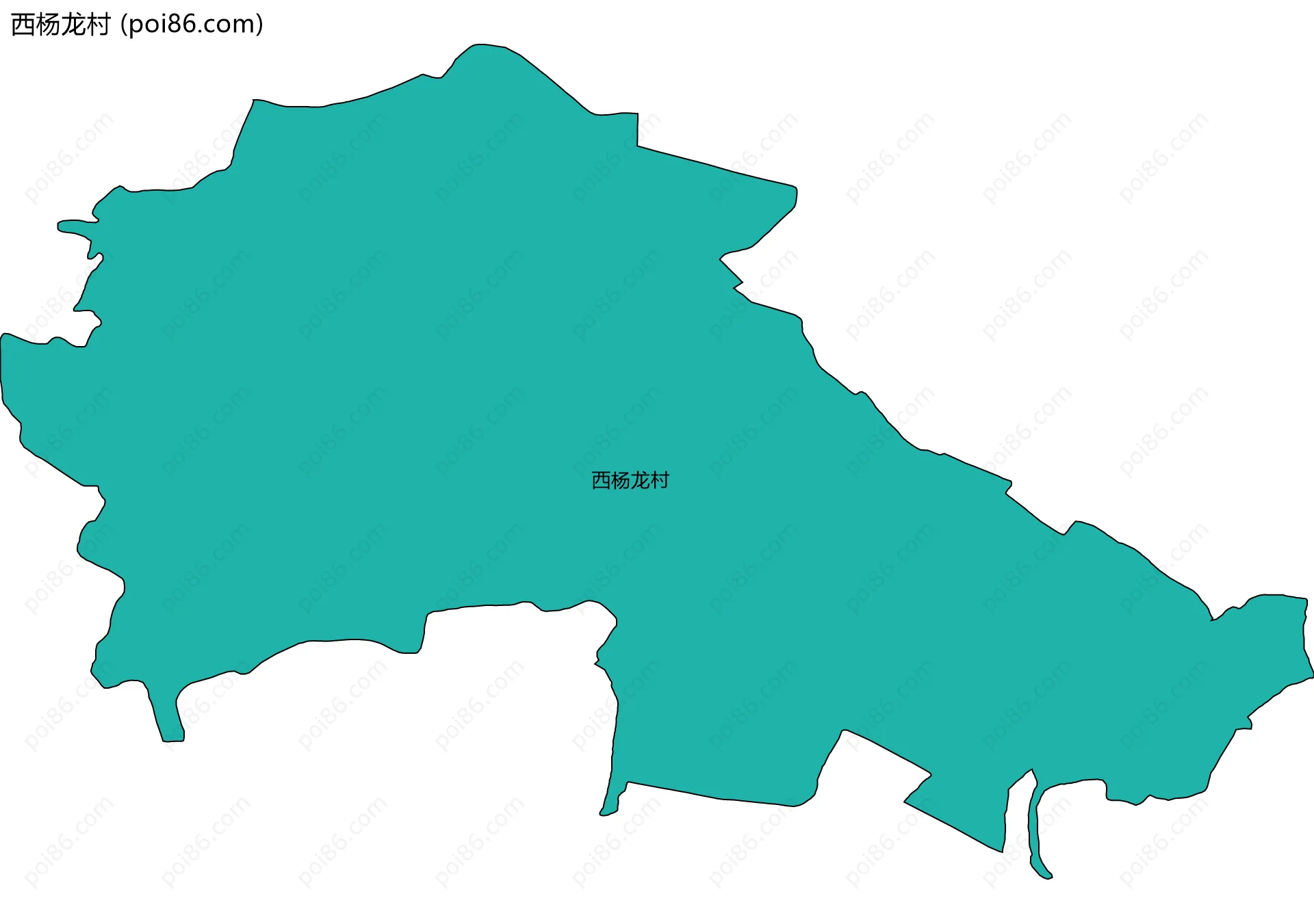 西杨龙村边界地图