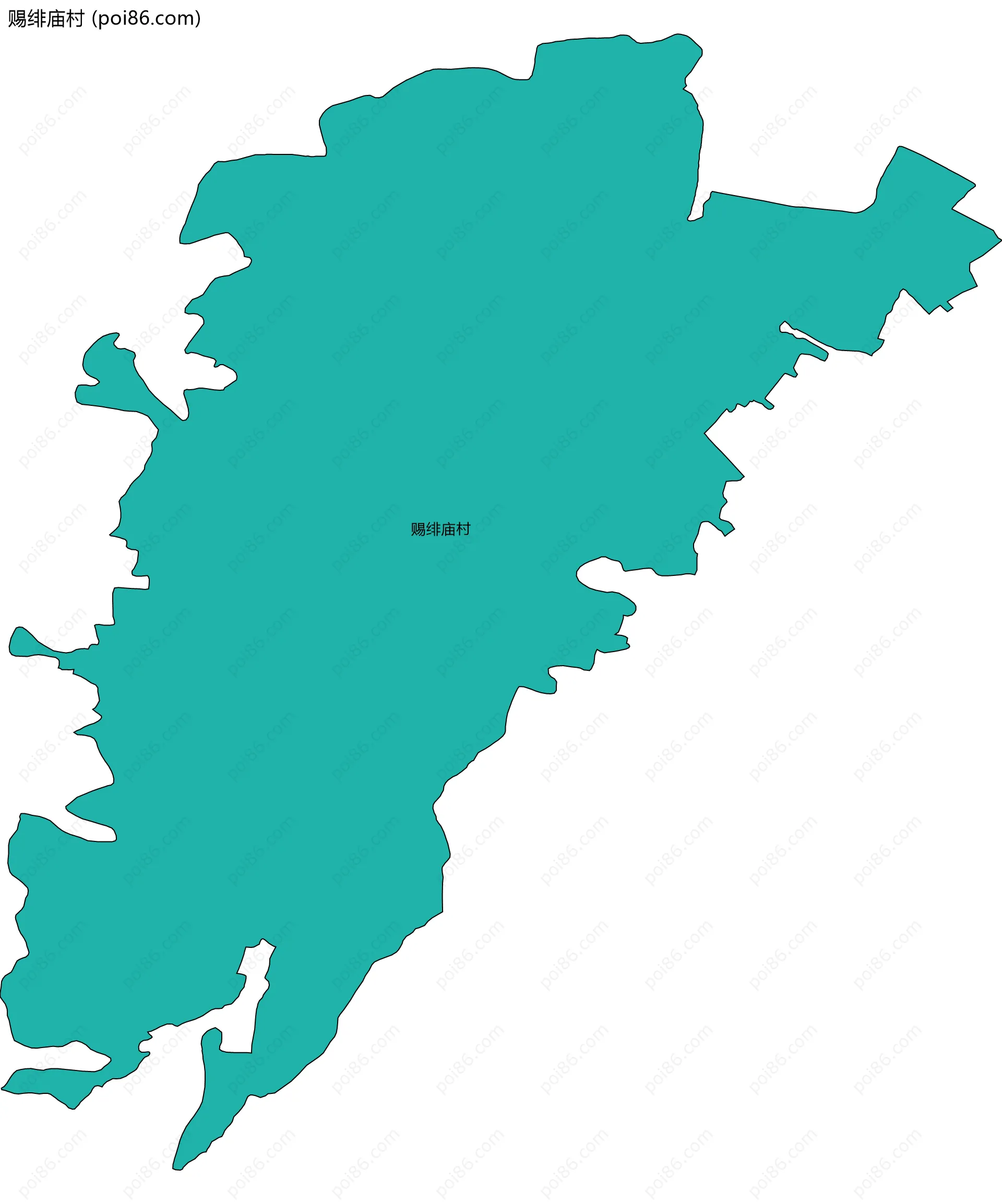 赐绯庙村边界地图