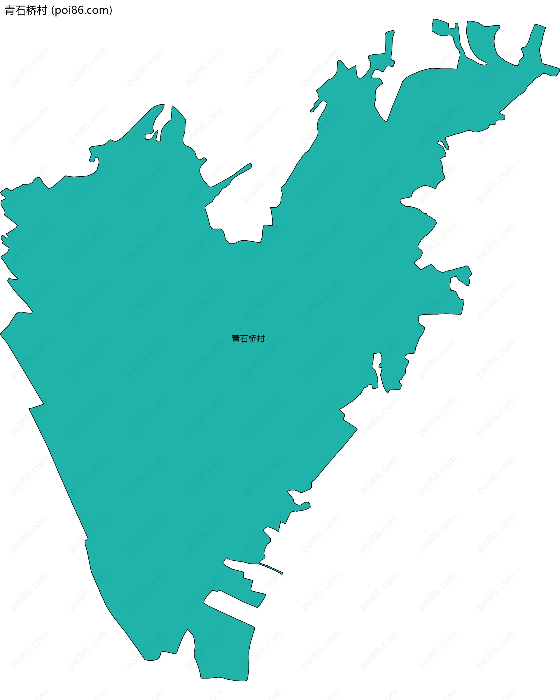 青石桥村边界地图