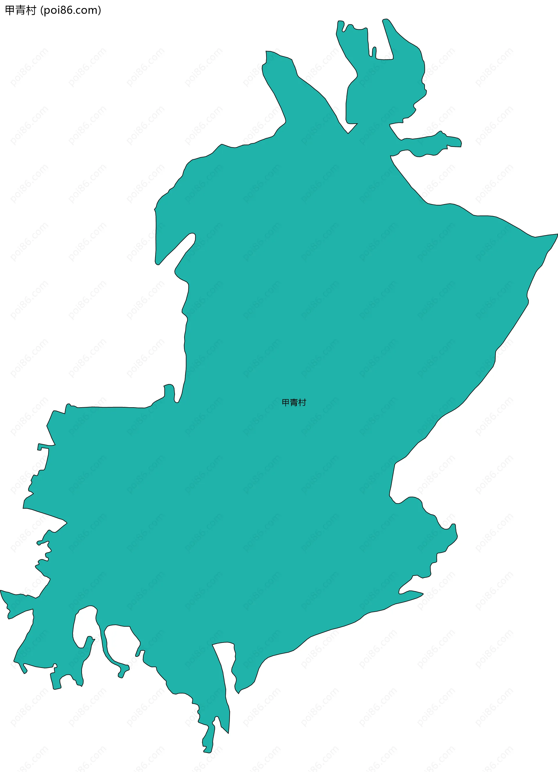 甲青村边界地图