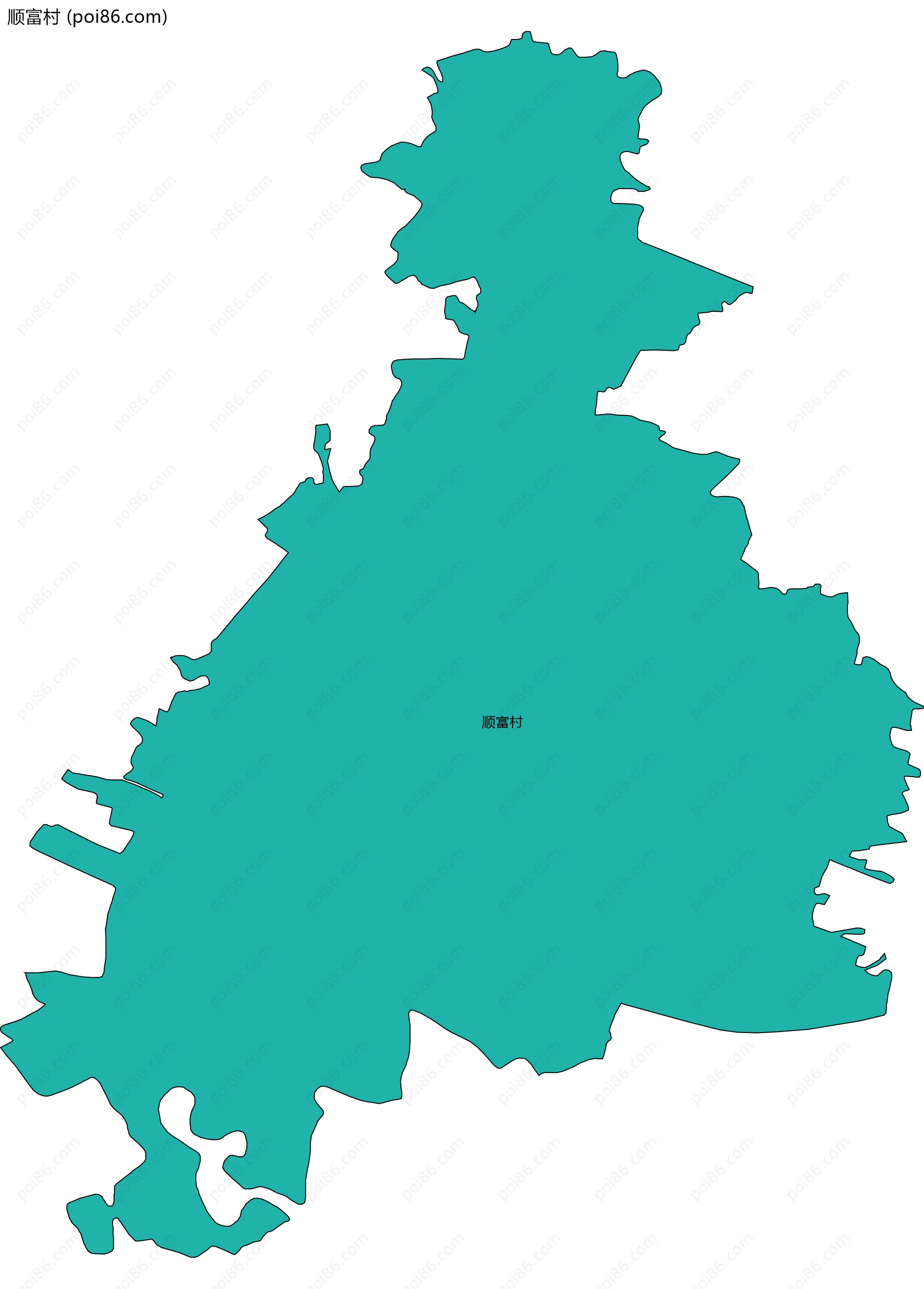 顺富村边界地图