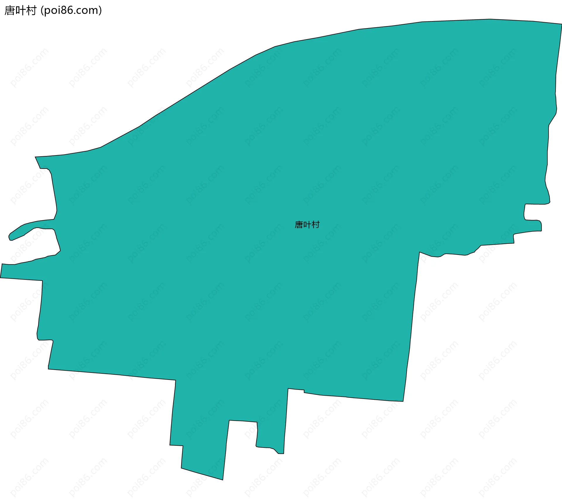 唐叶村边界地图