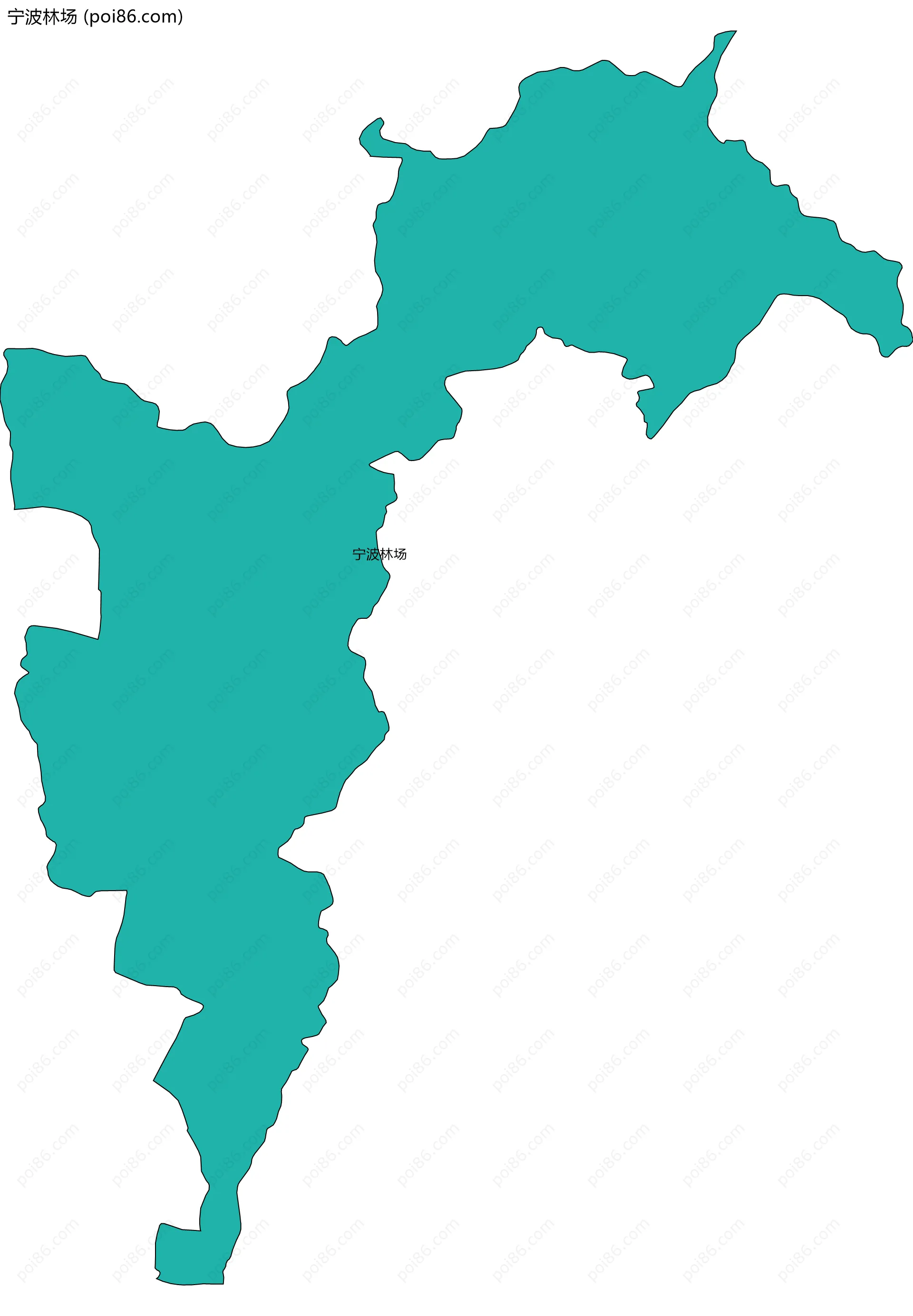 宁波林场边界地图