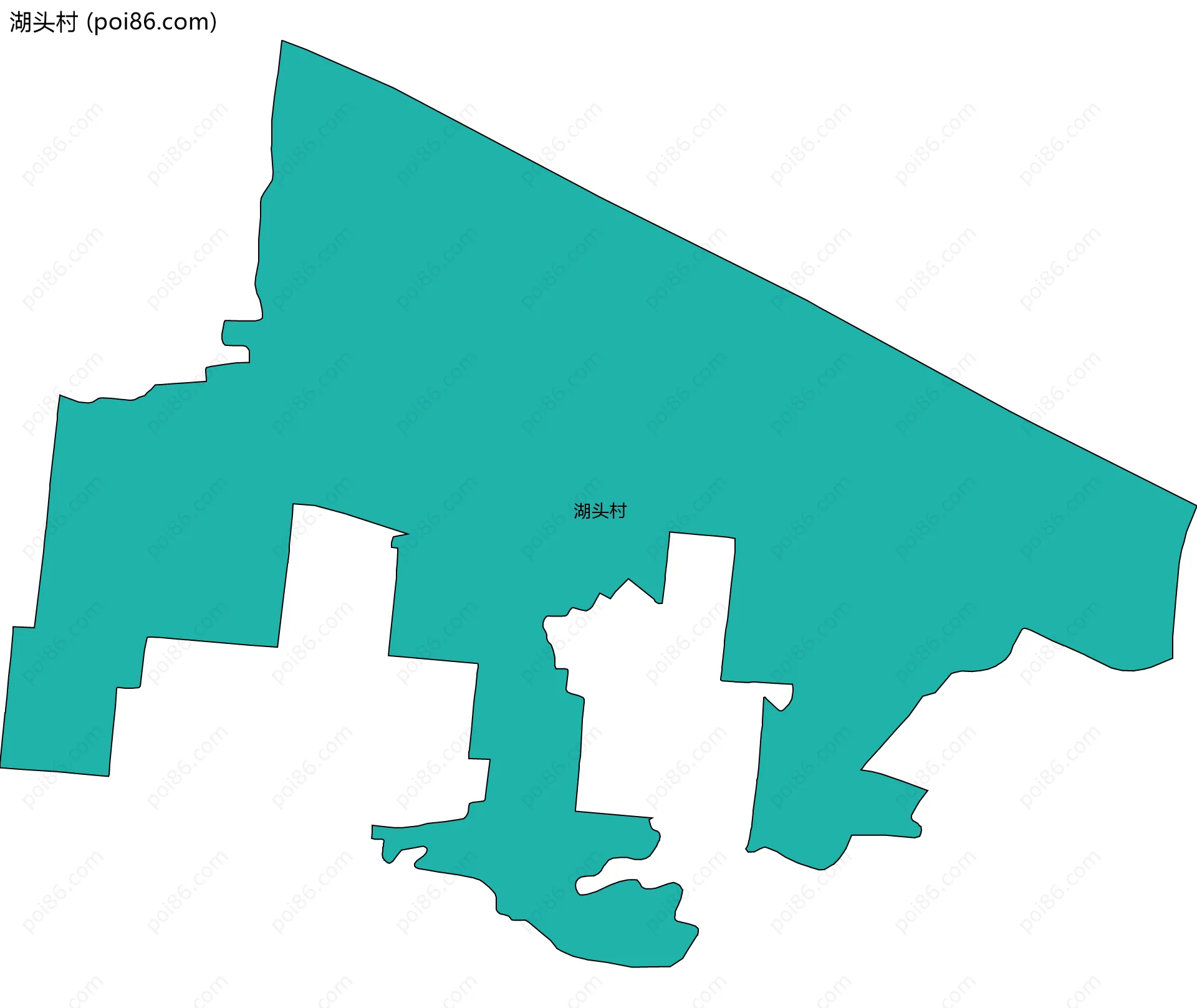 湖头村边界地图
