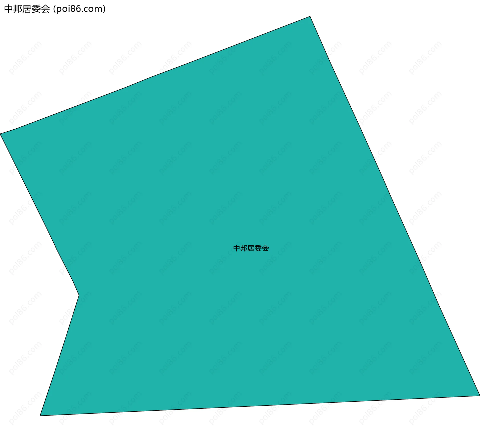 中邦居委会边界地图