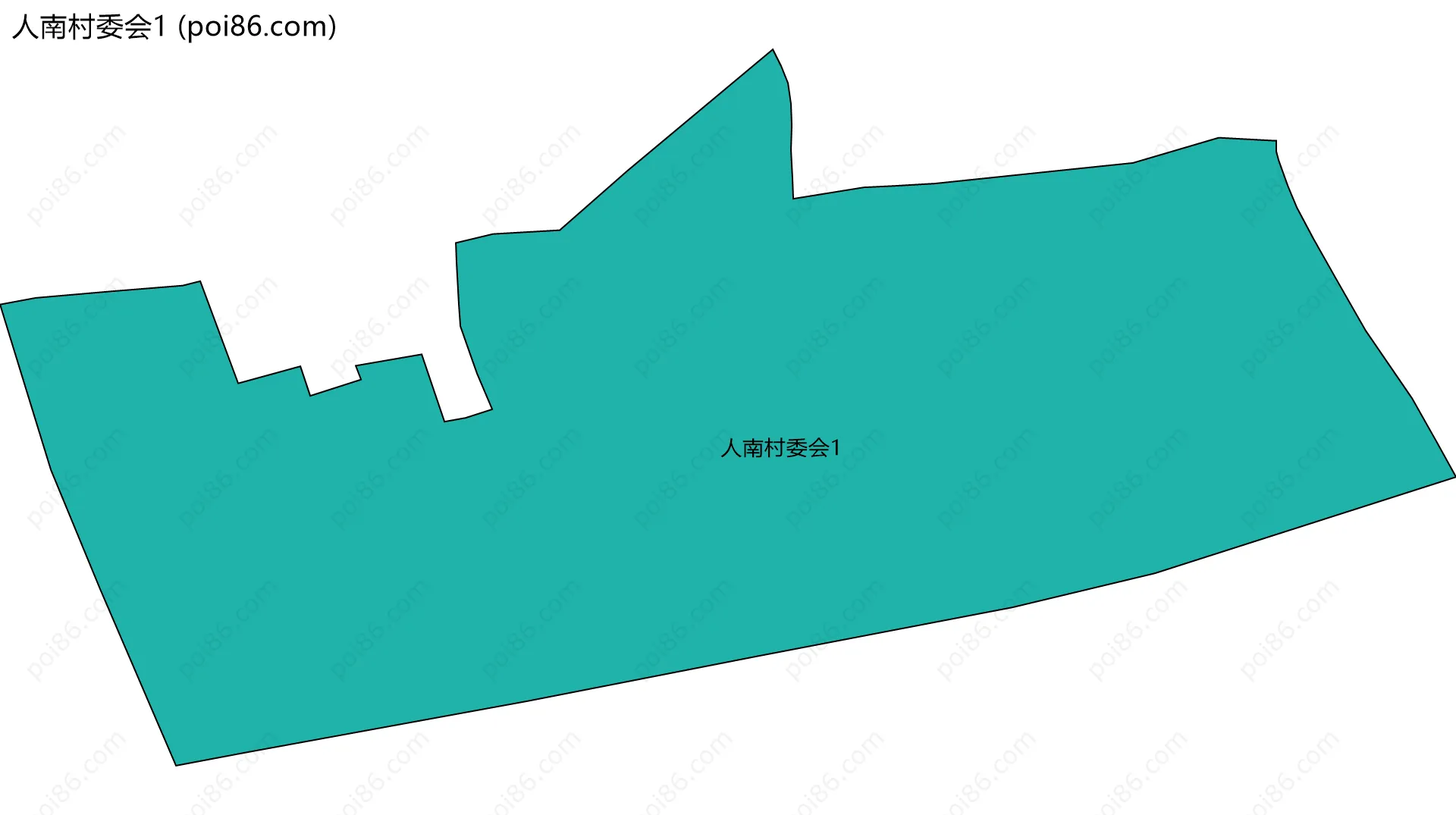 人南村委会1边界地图