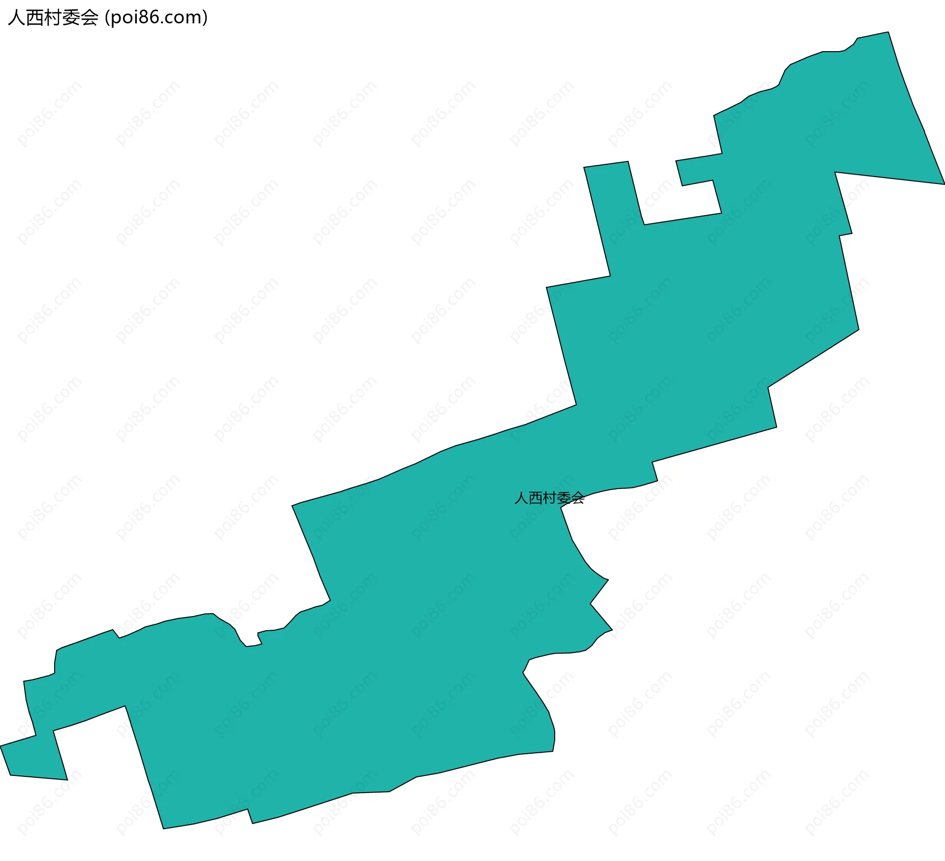人西村委会边界地图
