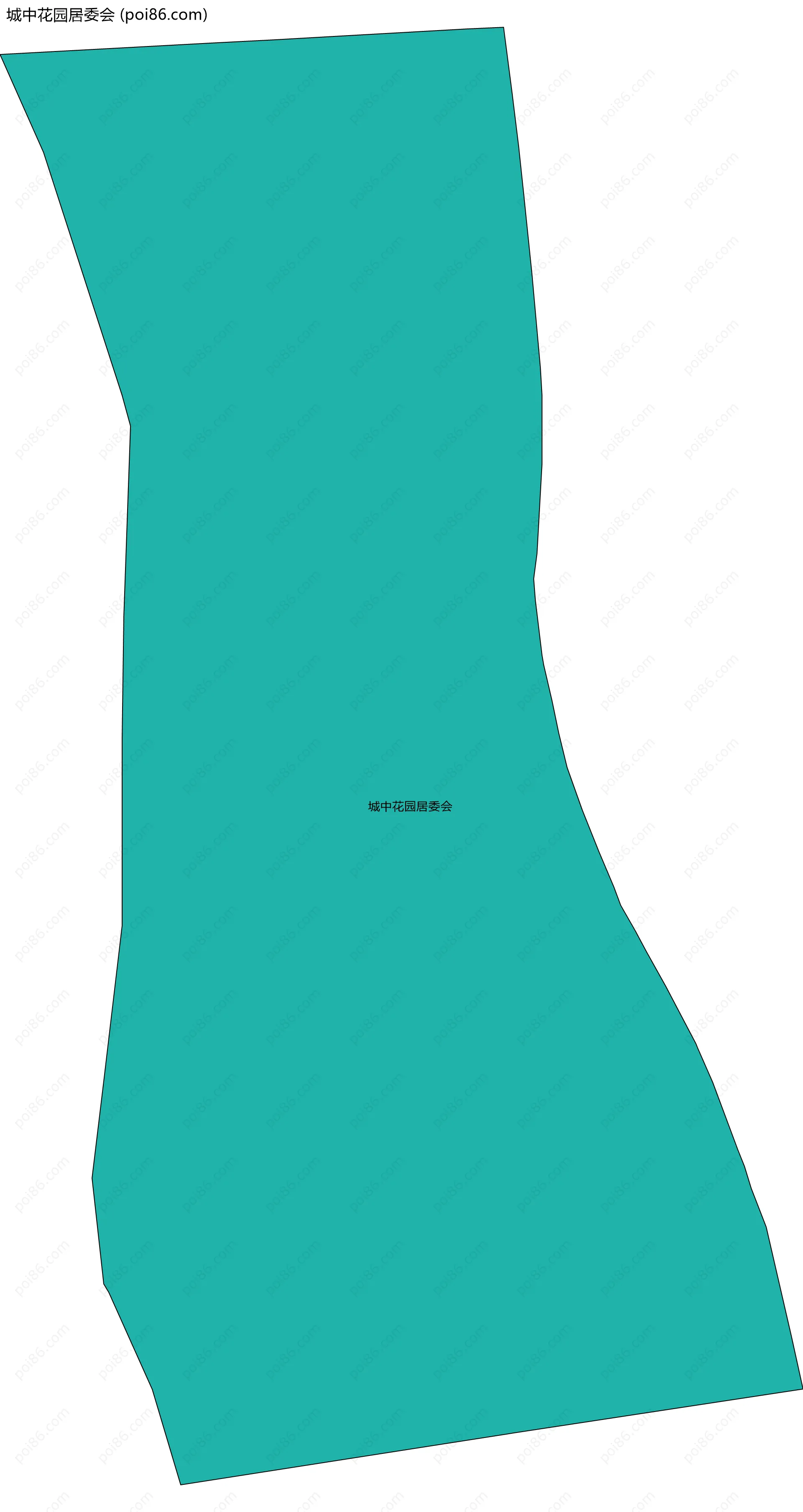 城中花园居委会边界地图