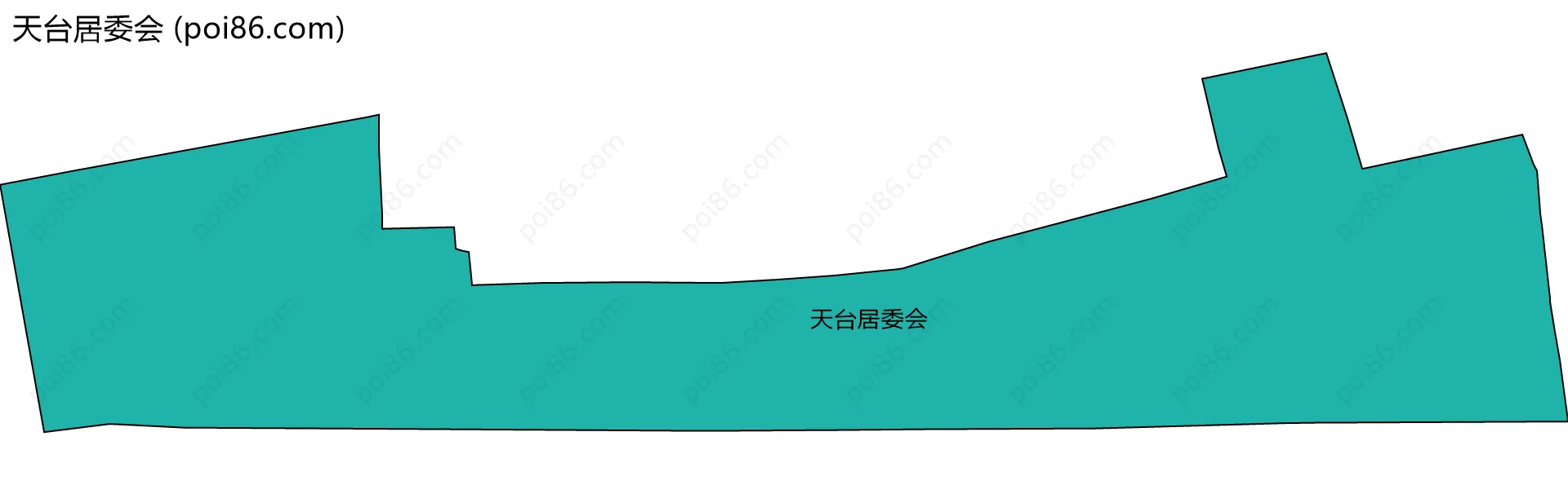 天台居委会边界地图