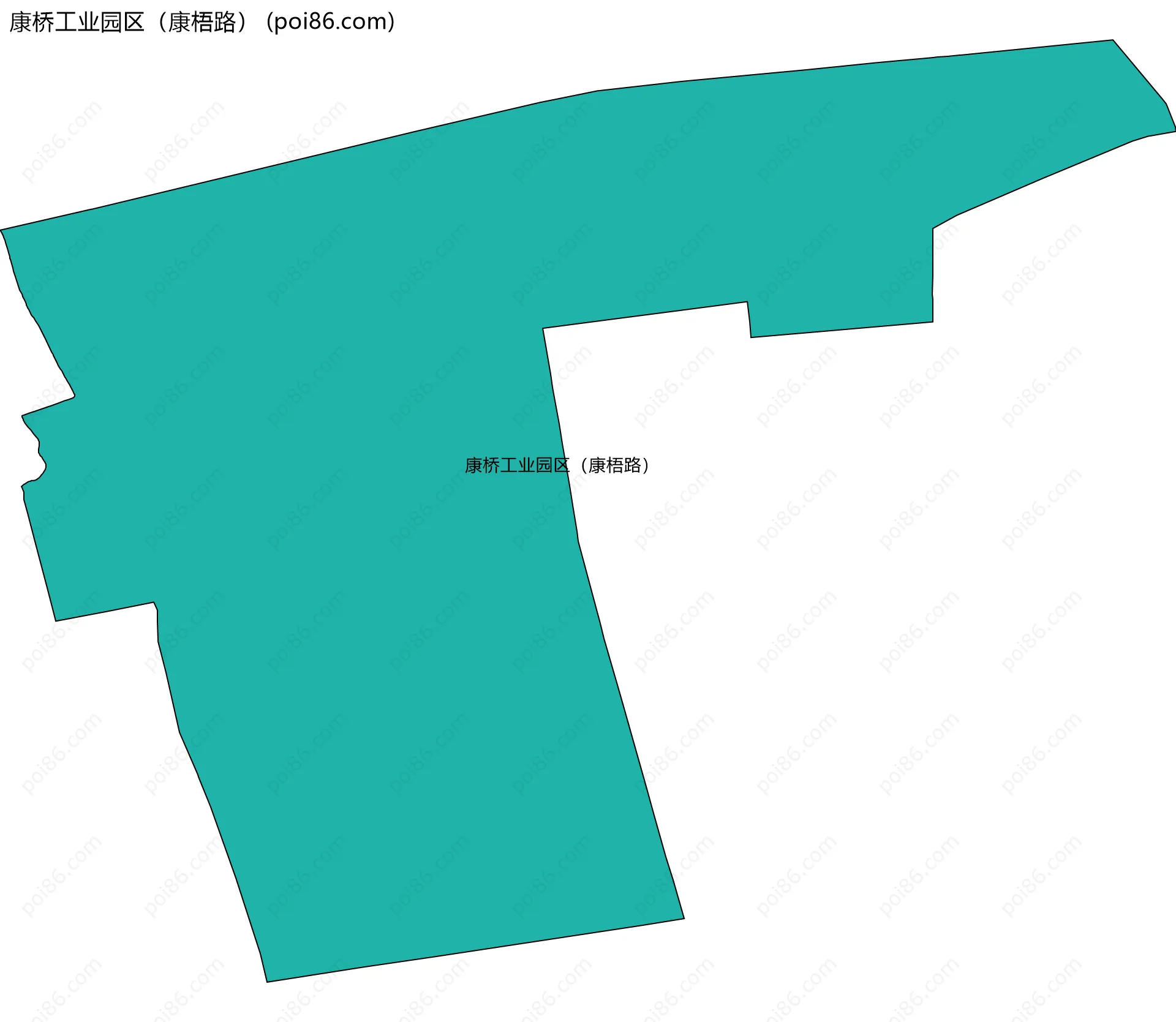 康桥工业园区（康梧路）边界地图