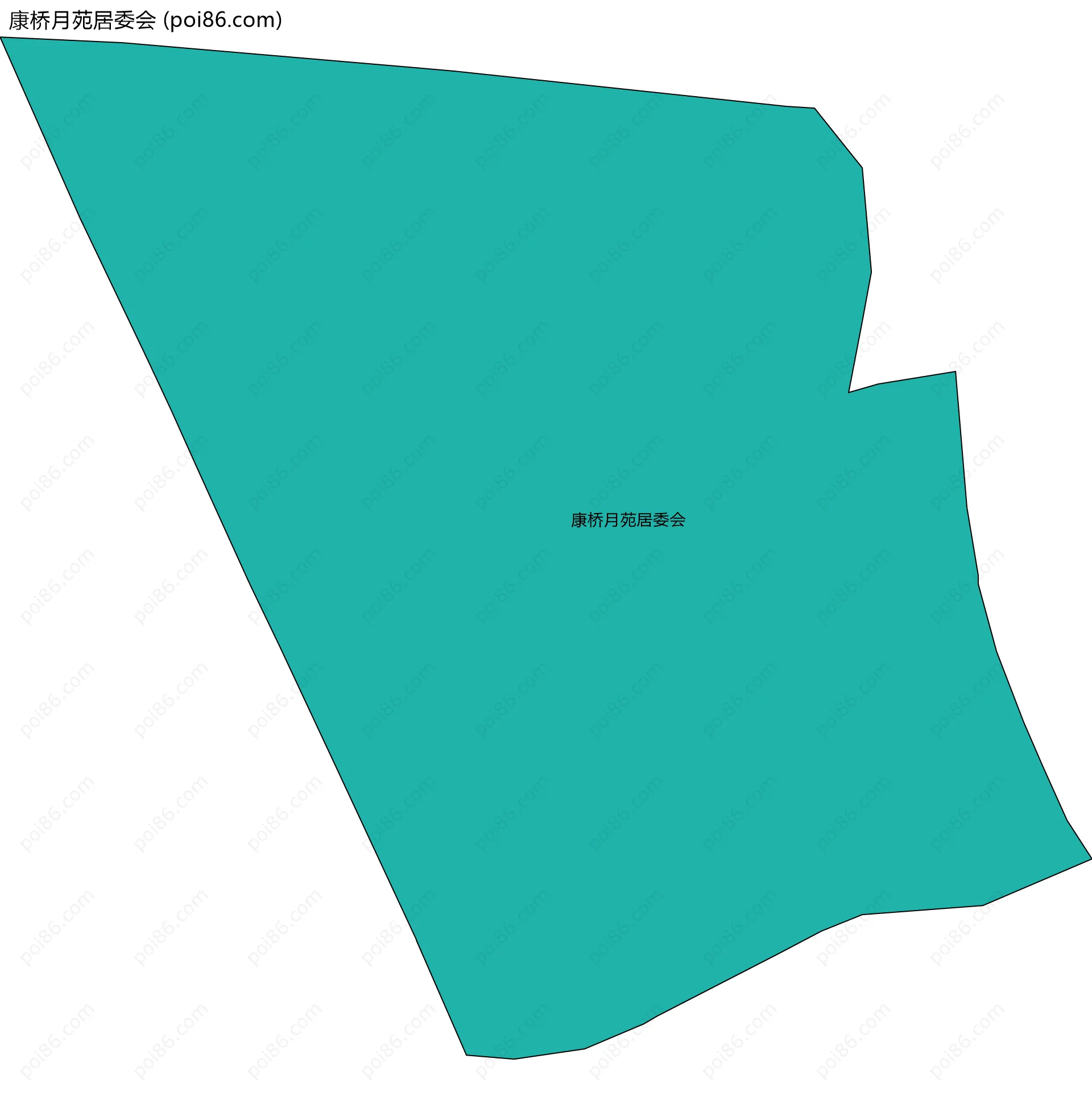 康桥月苑居委会边界地图