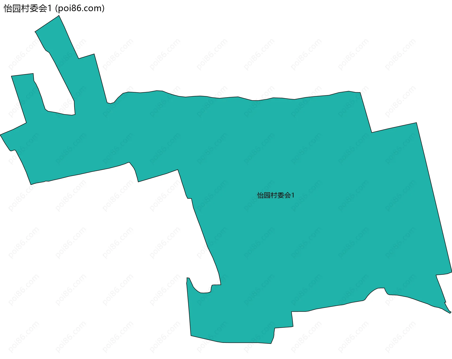 怡园村委会1边界地图