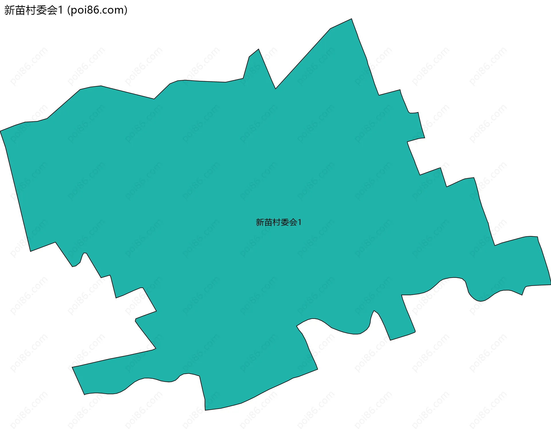新苗村委会1边界地图