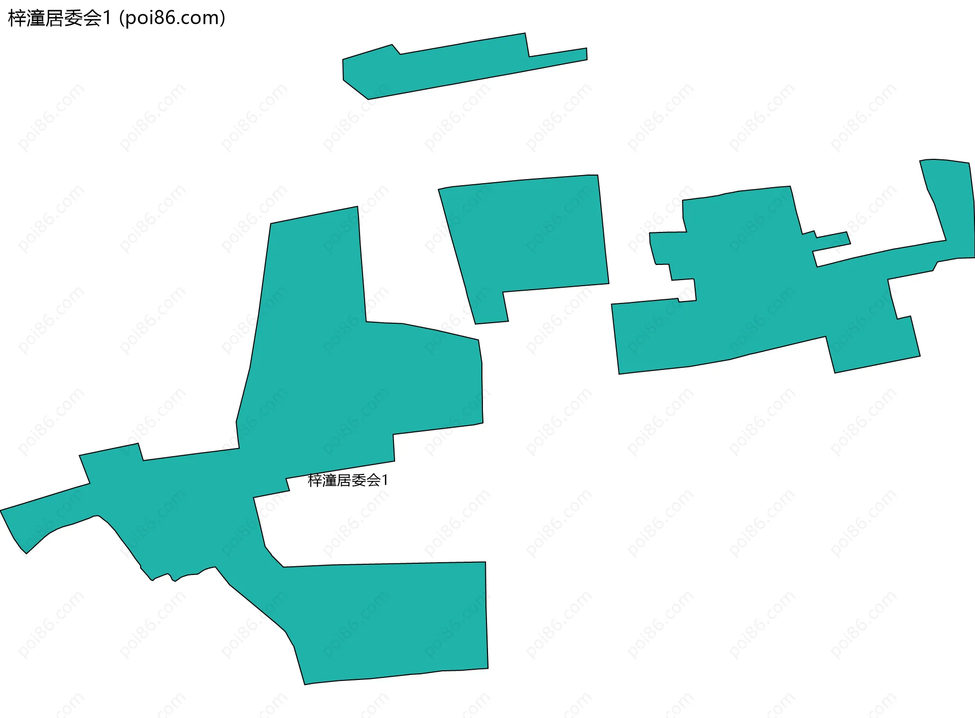 梓潼居委会1边界地图