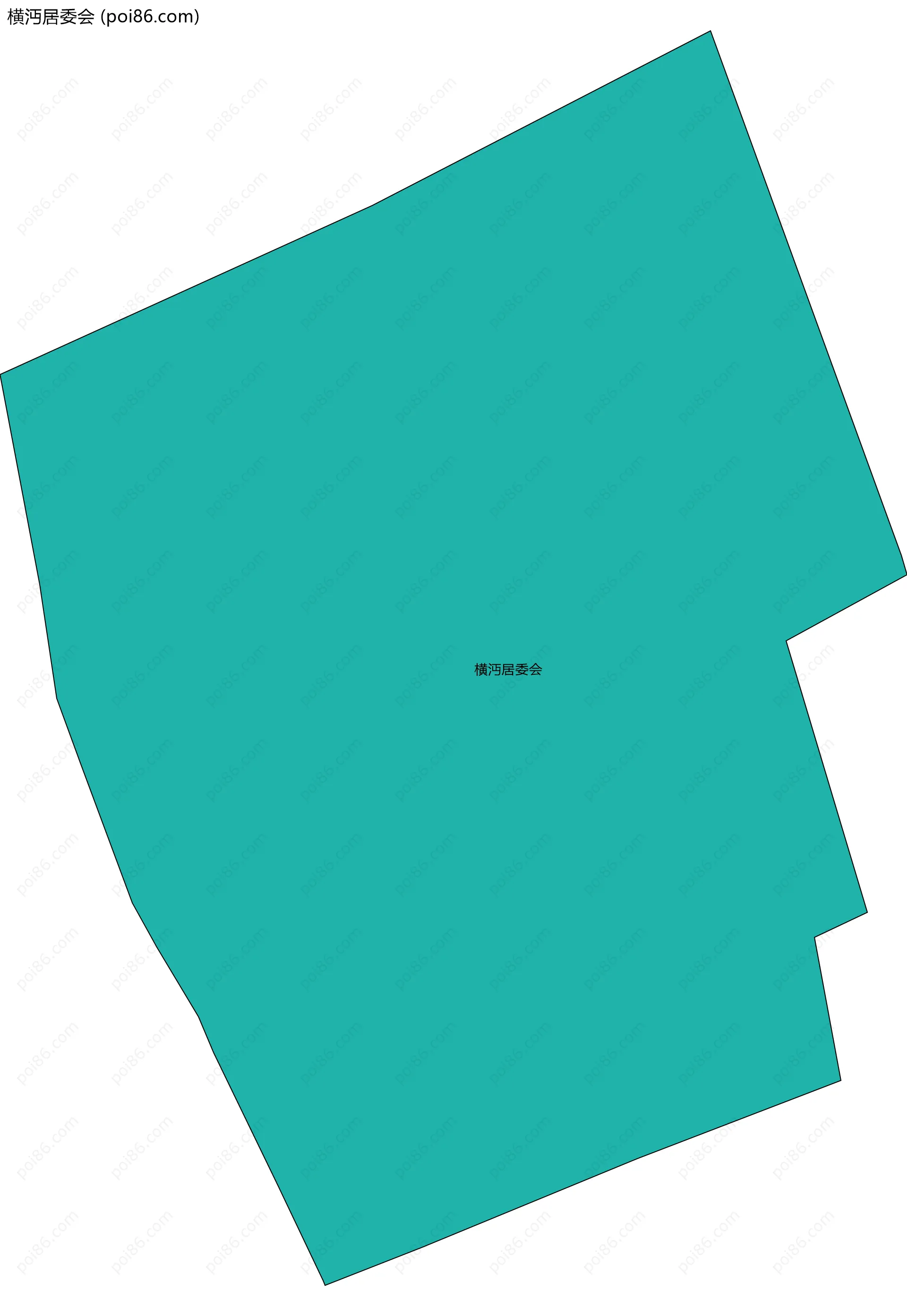 横沔居委会边界地图