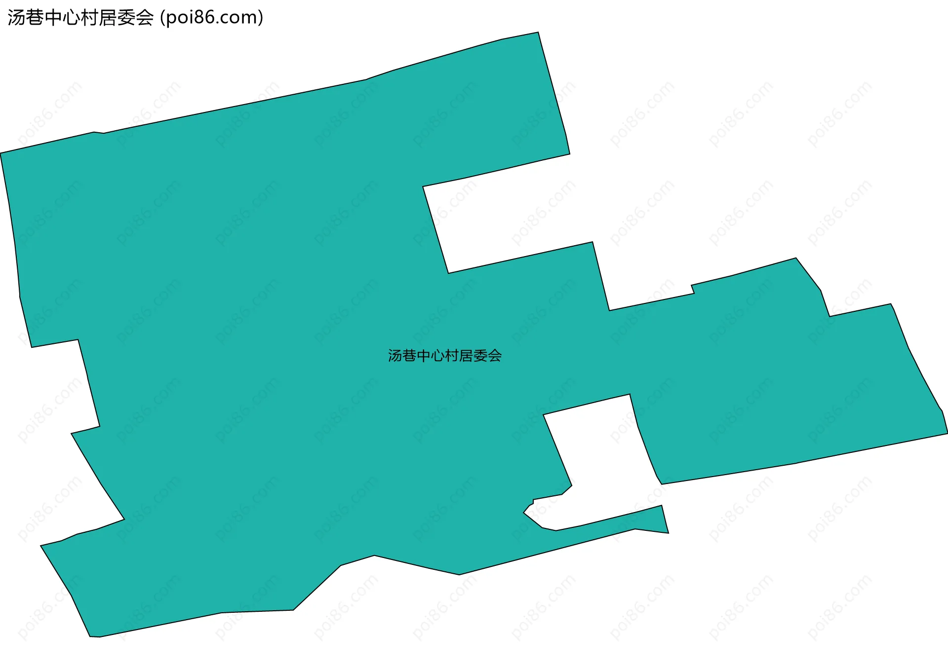 汤巷中心村居委会边界地图