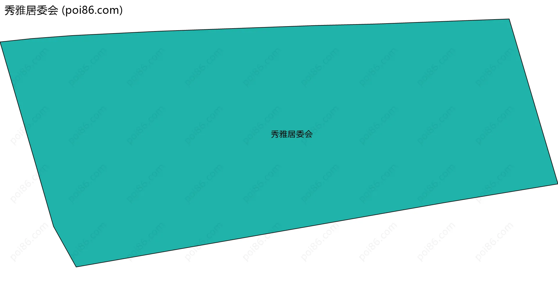 秀雅居委会边界地图