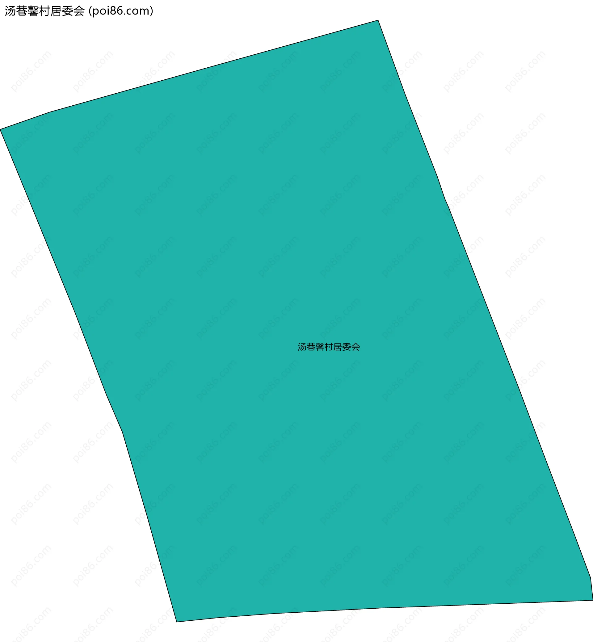 汤巷馨村居委会边界地图