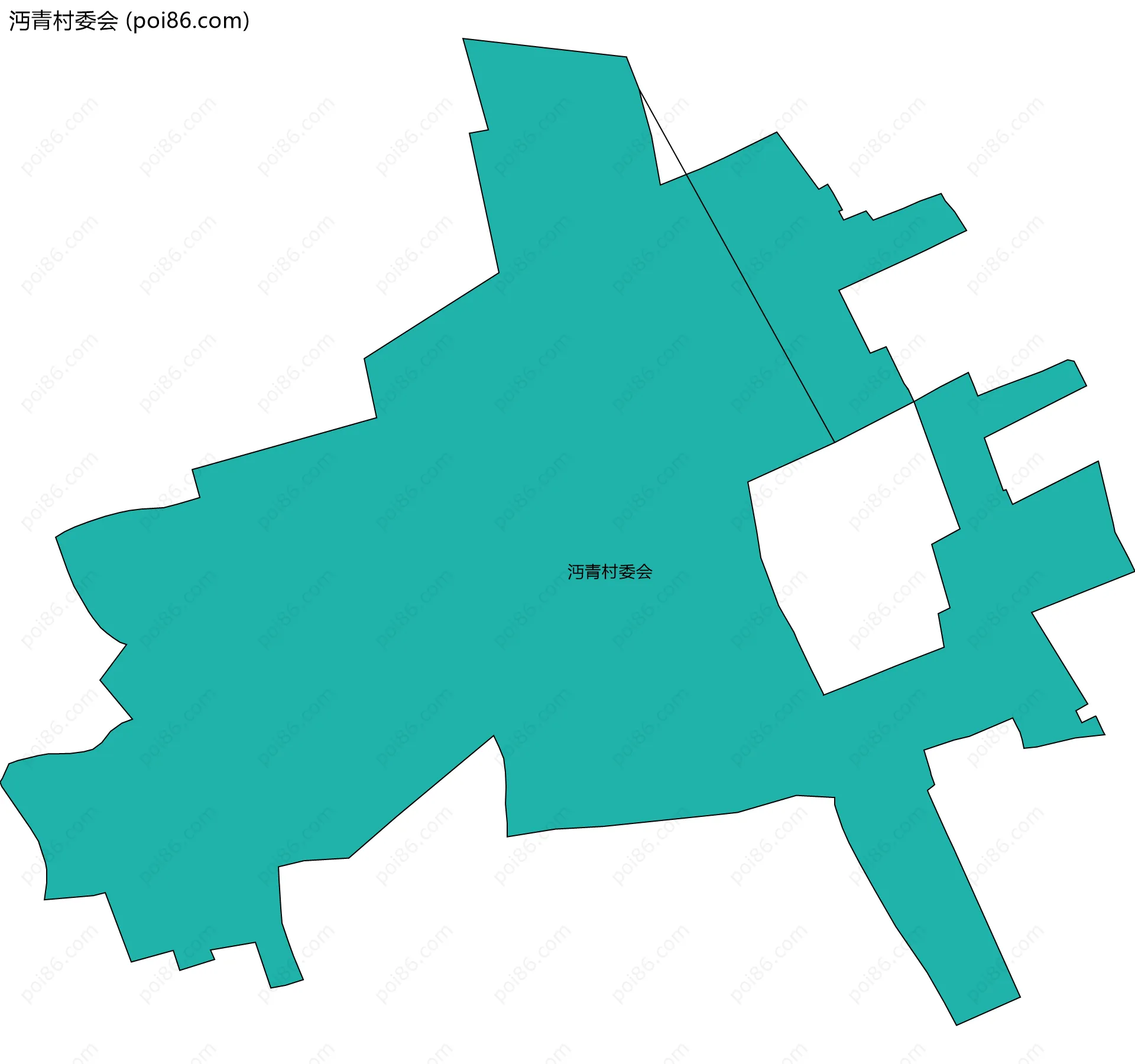 沔青村委会边界地图