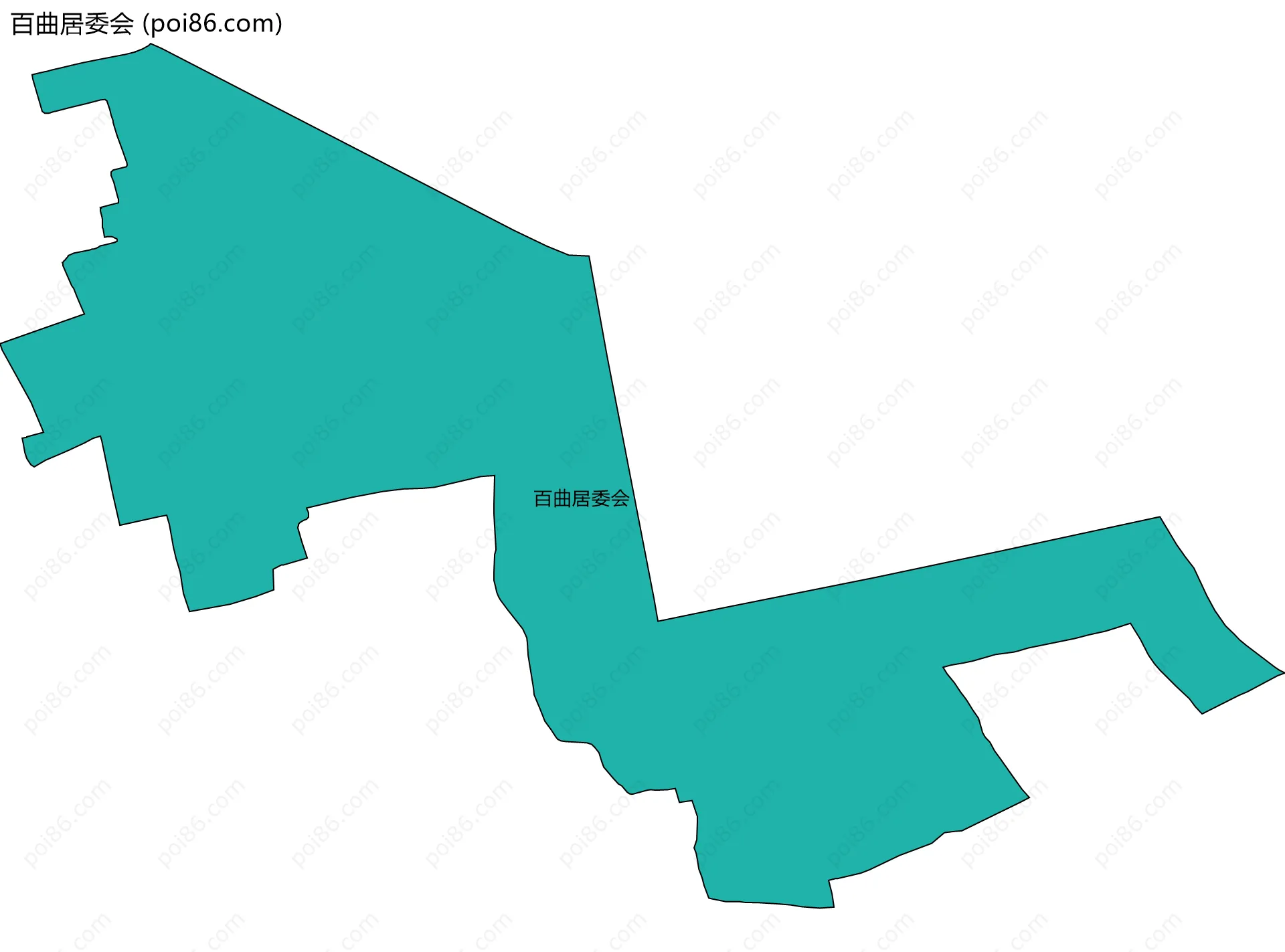 百曲居委会边界地图